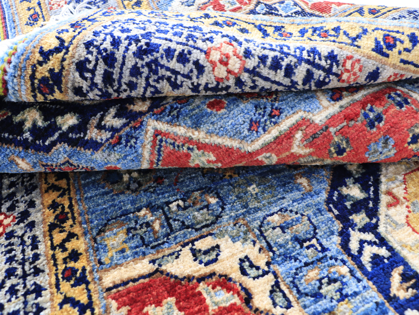 3x5 ft Blue Mamluk Area Rug