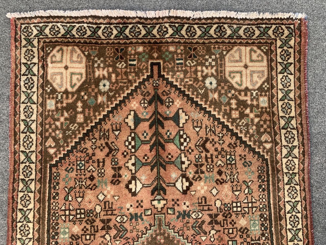 3x4 ft Vintage Oriental Antique Handmade Wool Area Rug