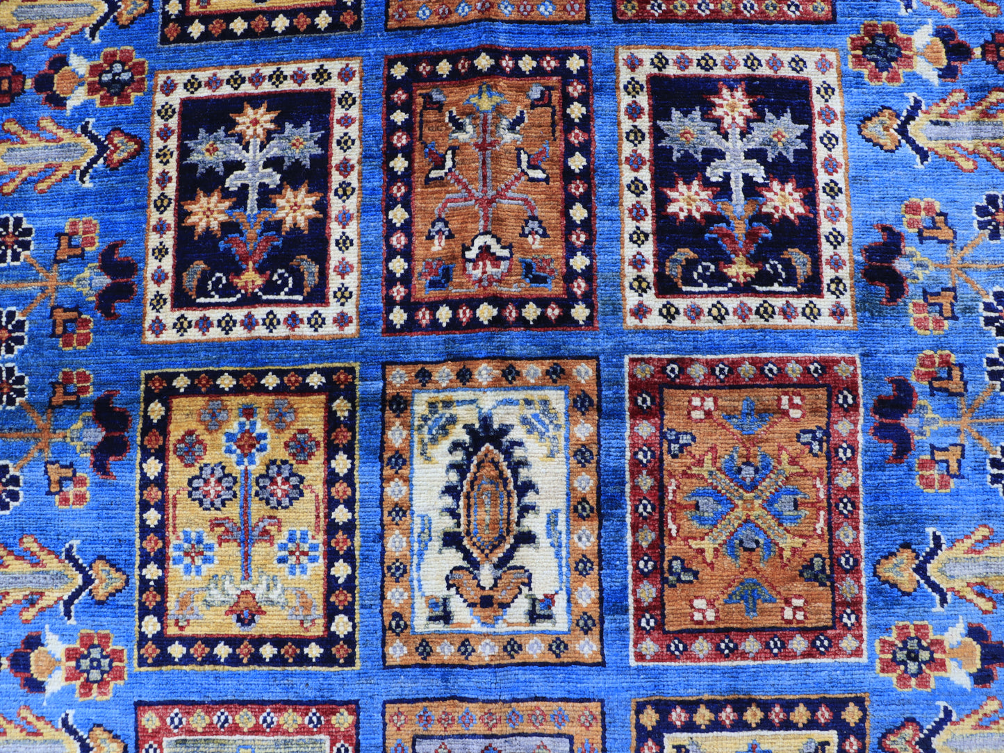 3x4 ft Blue Mirror Design Area Rug