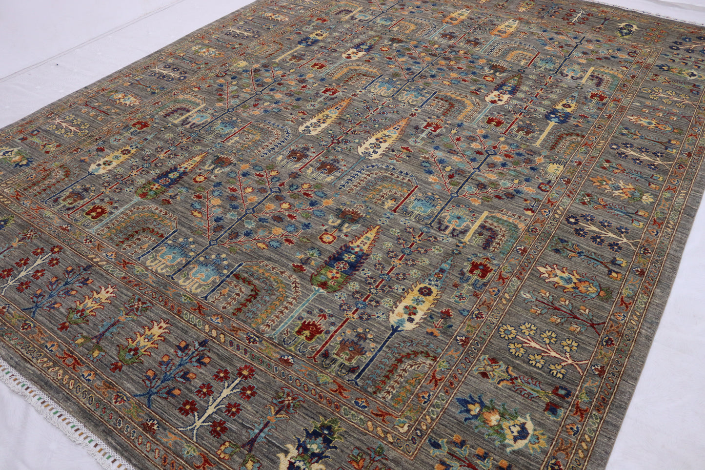 9x12 ft Tree Of Life Rug - Caucasian Oriental Rug - Traditional Wool Tribal Rug - Bedroom Rug