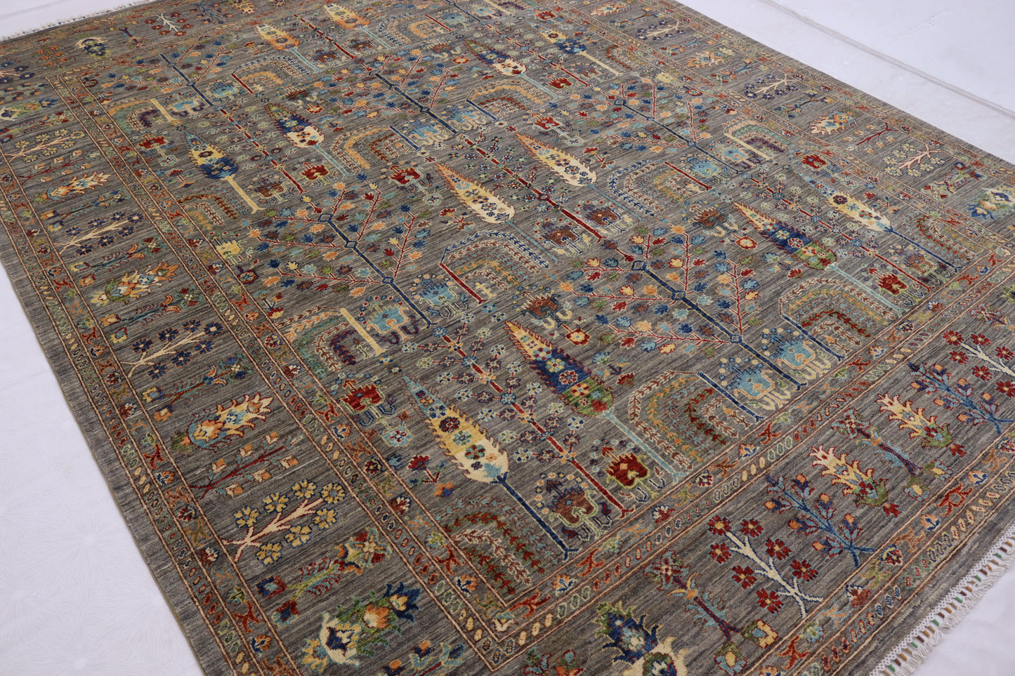 9x12 ft Tree Of Life Rug - Caucasian Oriental Rug - Traditional Wool Tribal Rug - Bedroom Rug