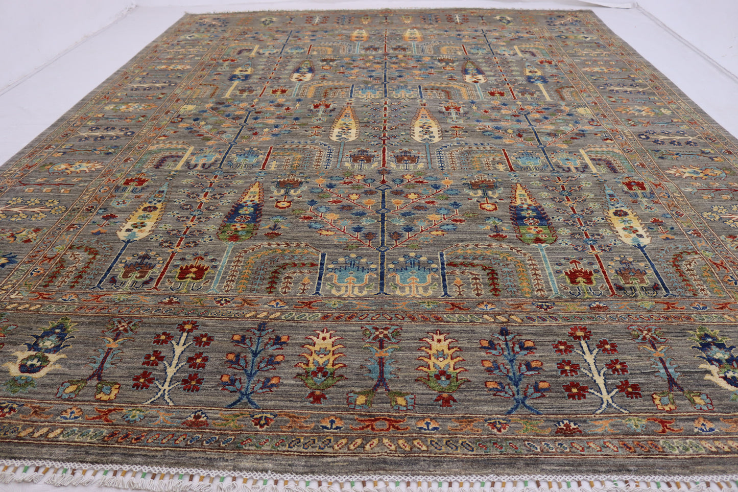 9x12 ft Tree Of Life Rug - Caucasian Oriental Rug - Traditional Wool Tribal Rug - Bedroom Rug
