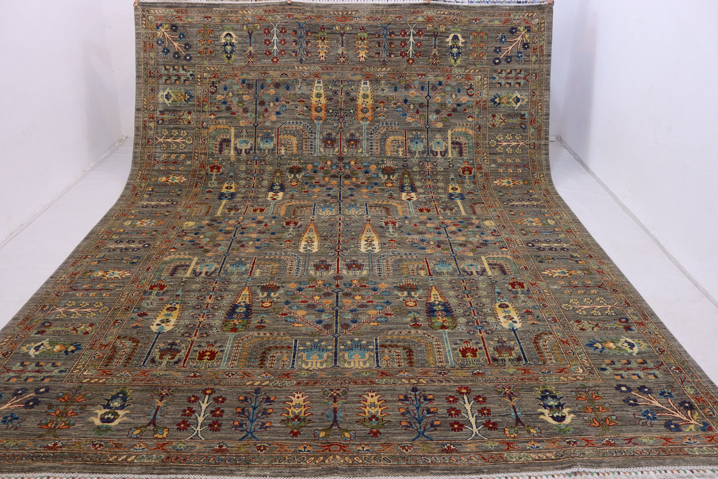 9x12 ft Tree Of Life Rug - Caucasian Oriental Rug - Traditional Wool Tribal Rug - Bedroom Rug