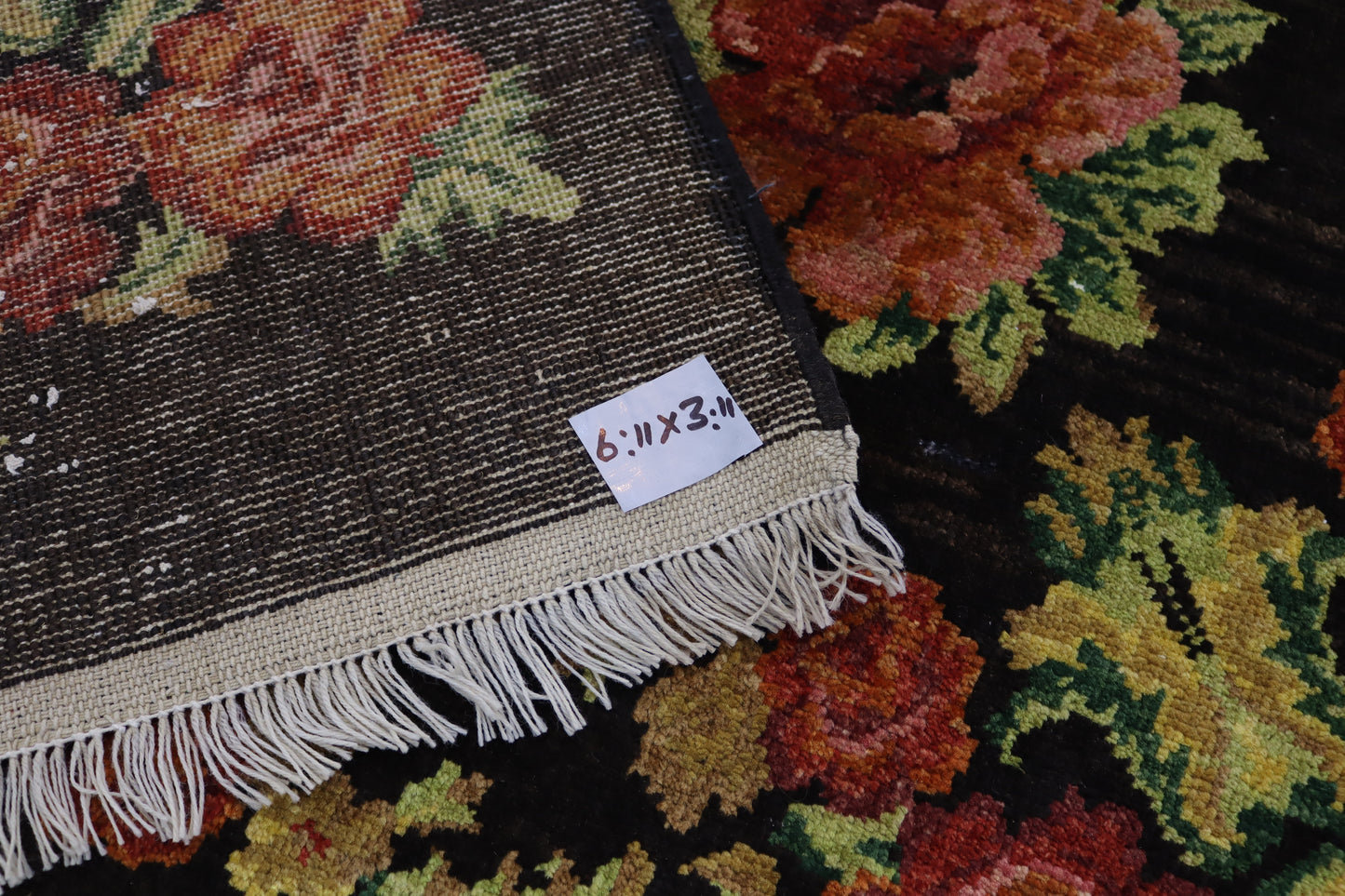 3"11 X 6'11 Ft. Antique Fine Quality Vintage Handmade Tribal Wool Rug, chobi ghazni wool rug