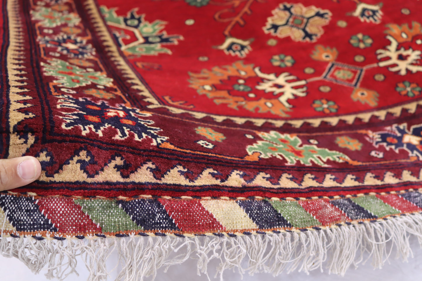 4x5 ft Traditional Afghan rug, from the provenance KARGAI