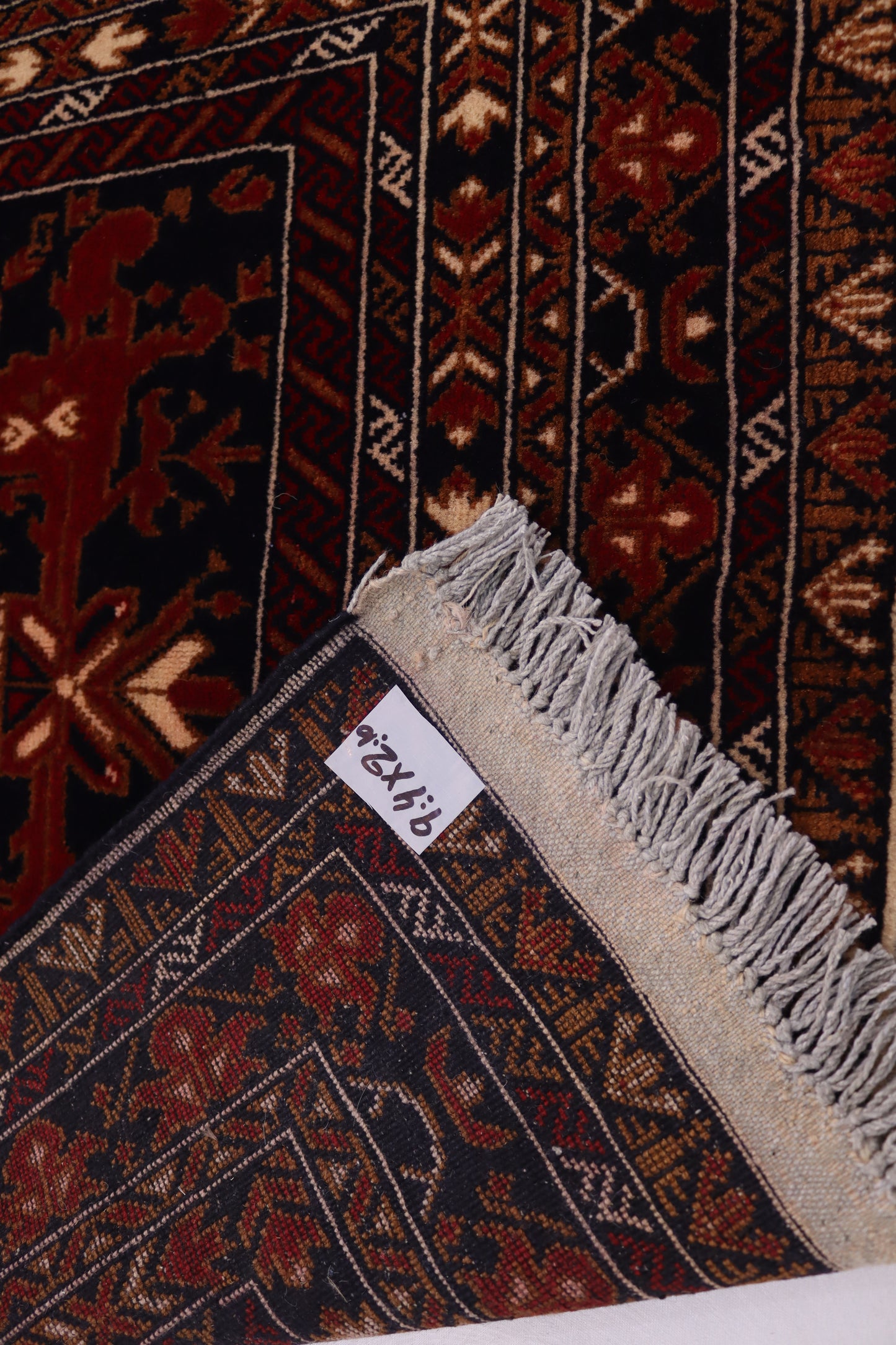 3 x 10 Ft Ala Bakhmal Runner Rug, Afghan Hand Knotted Veg Dye Wool Tribal Runner Rug