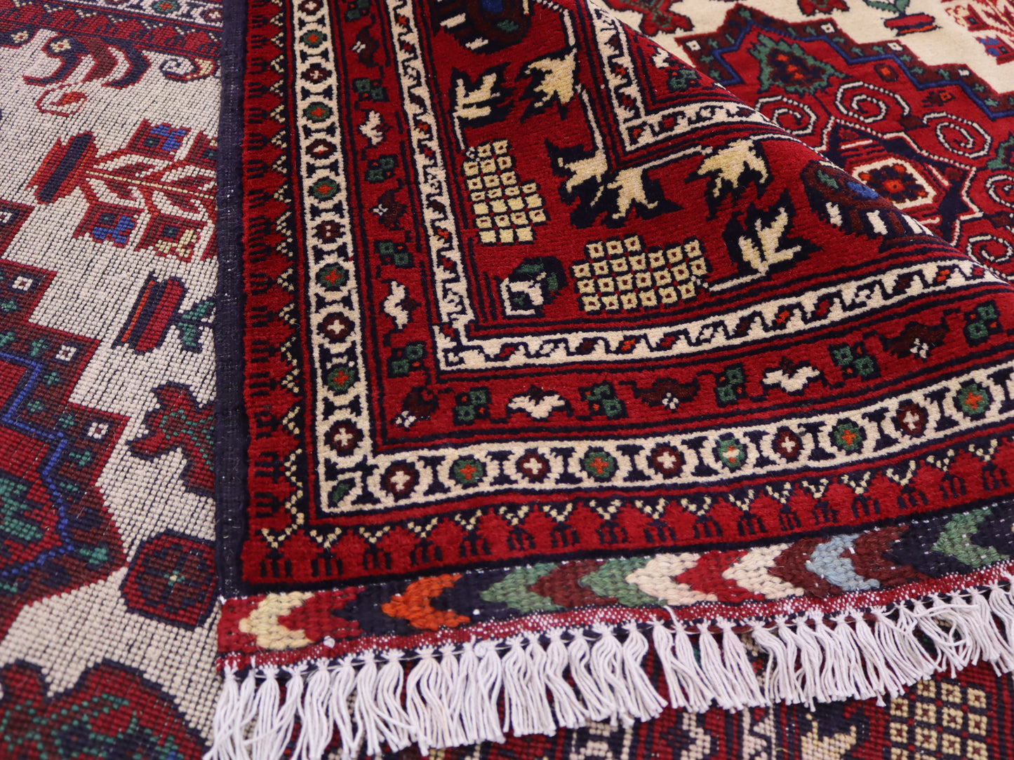 7x10 ft Handmade Afghan geomatric zirkhaki Rug –