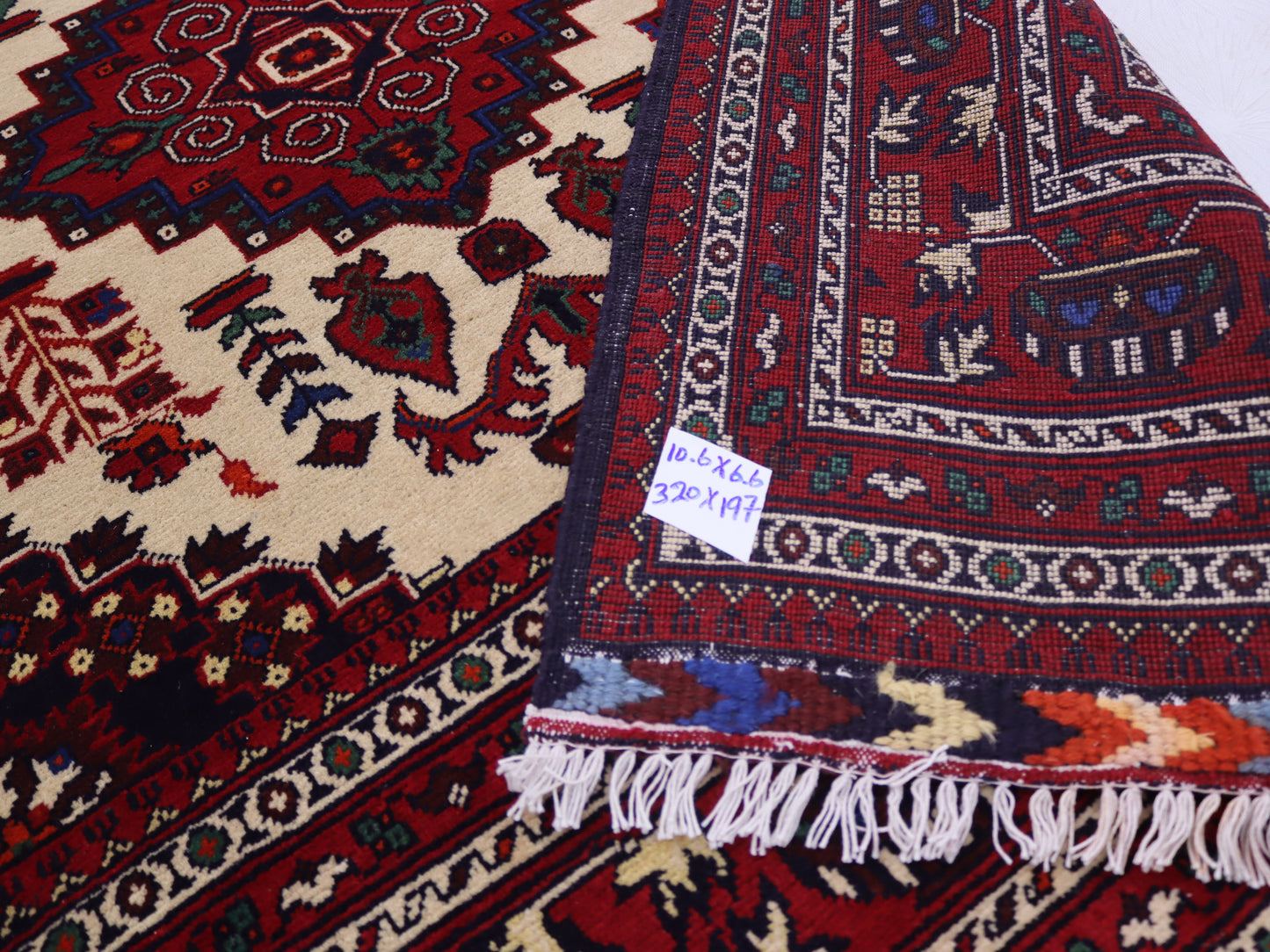 7x10 ft Handmade Afghan geomatric zirkhaki Rug –
