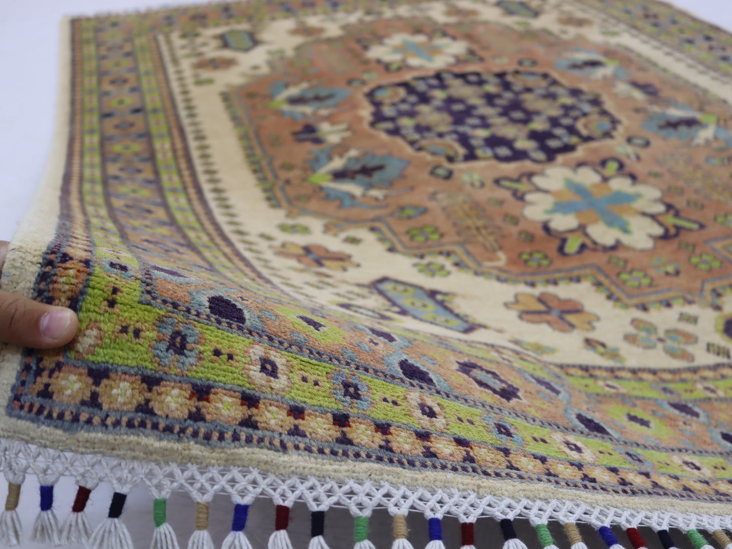 4x6 ft Kazak Rug -Caucasian Afghan Hand knotted Natural dyes Wool Area Rug - Oriental Soft Boho Rug