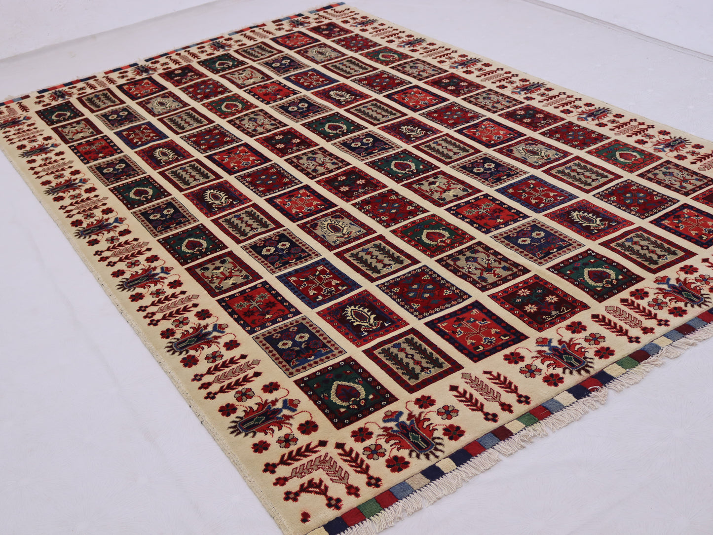 7x10 ft Hand knotted Maranus; Rug; Premium wool