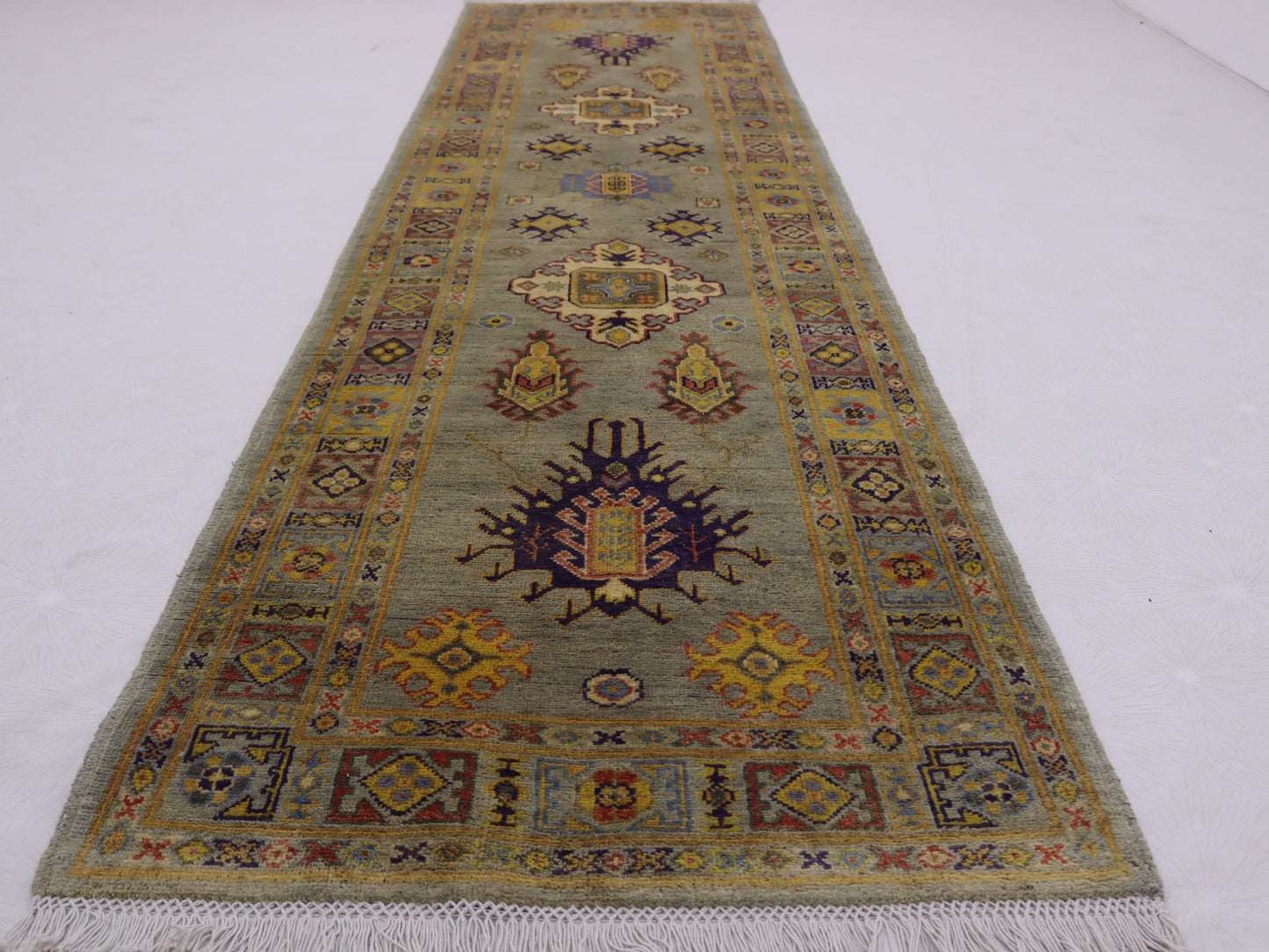 3x10 ft handmade afghan Kazak runner rug