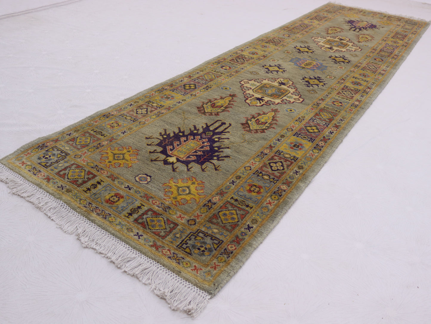 3x10 ft handmade afghan Kazak runner rug