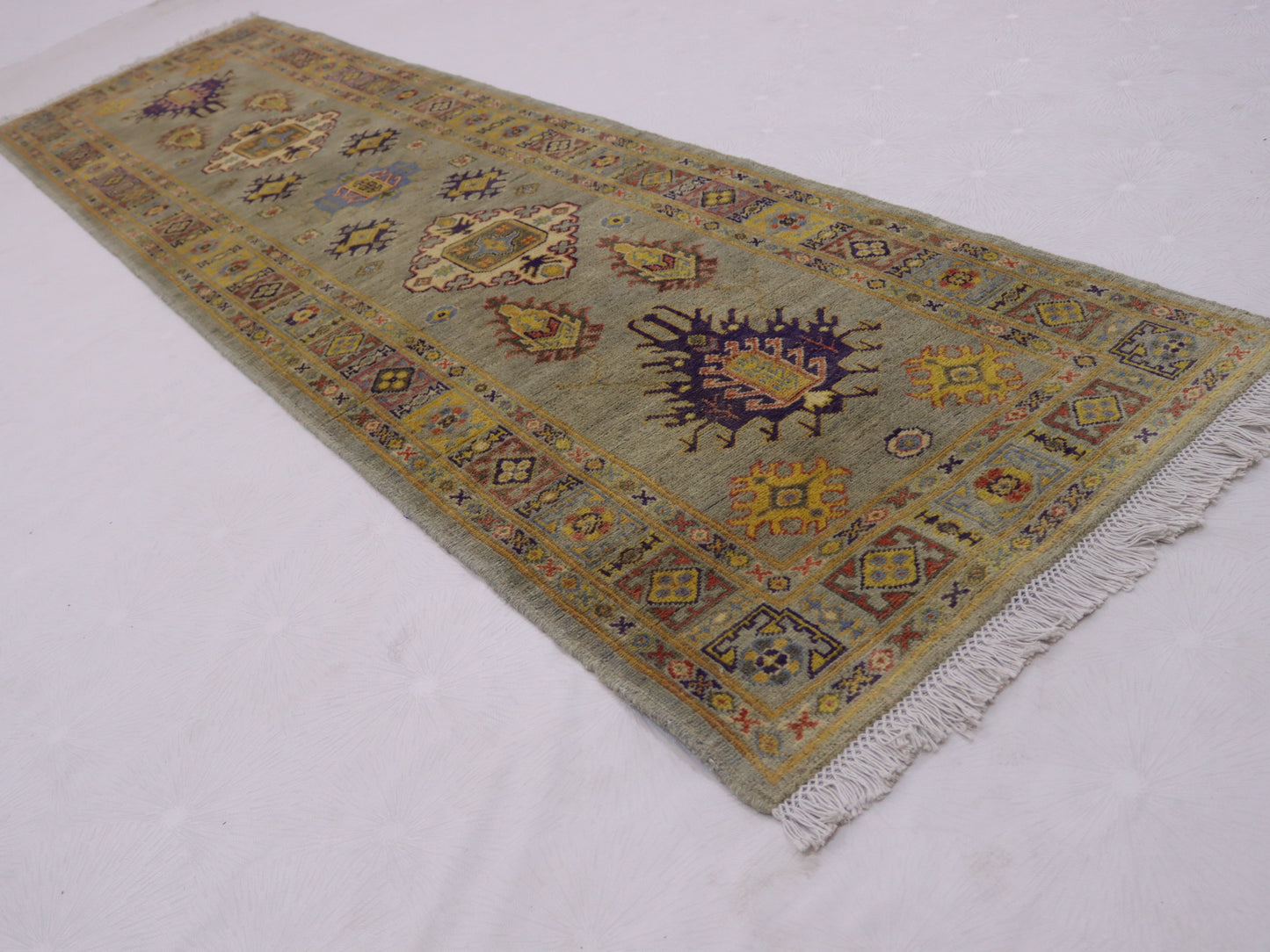 3x10 ft handmade afghan Kazak runner rug