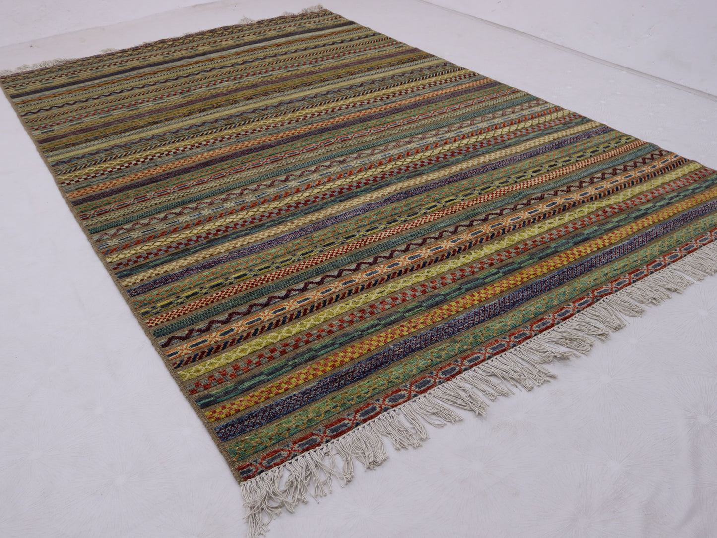 7x10 ft Afghan hand knotted berjista chobi rugs