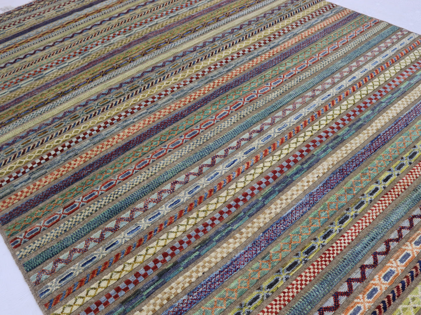 7x10 ft Afghan hand knotted berjista chobi rugs