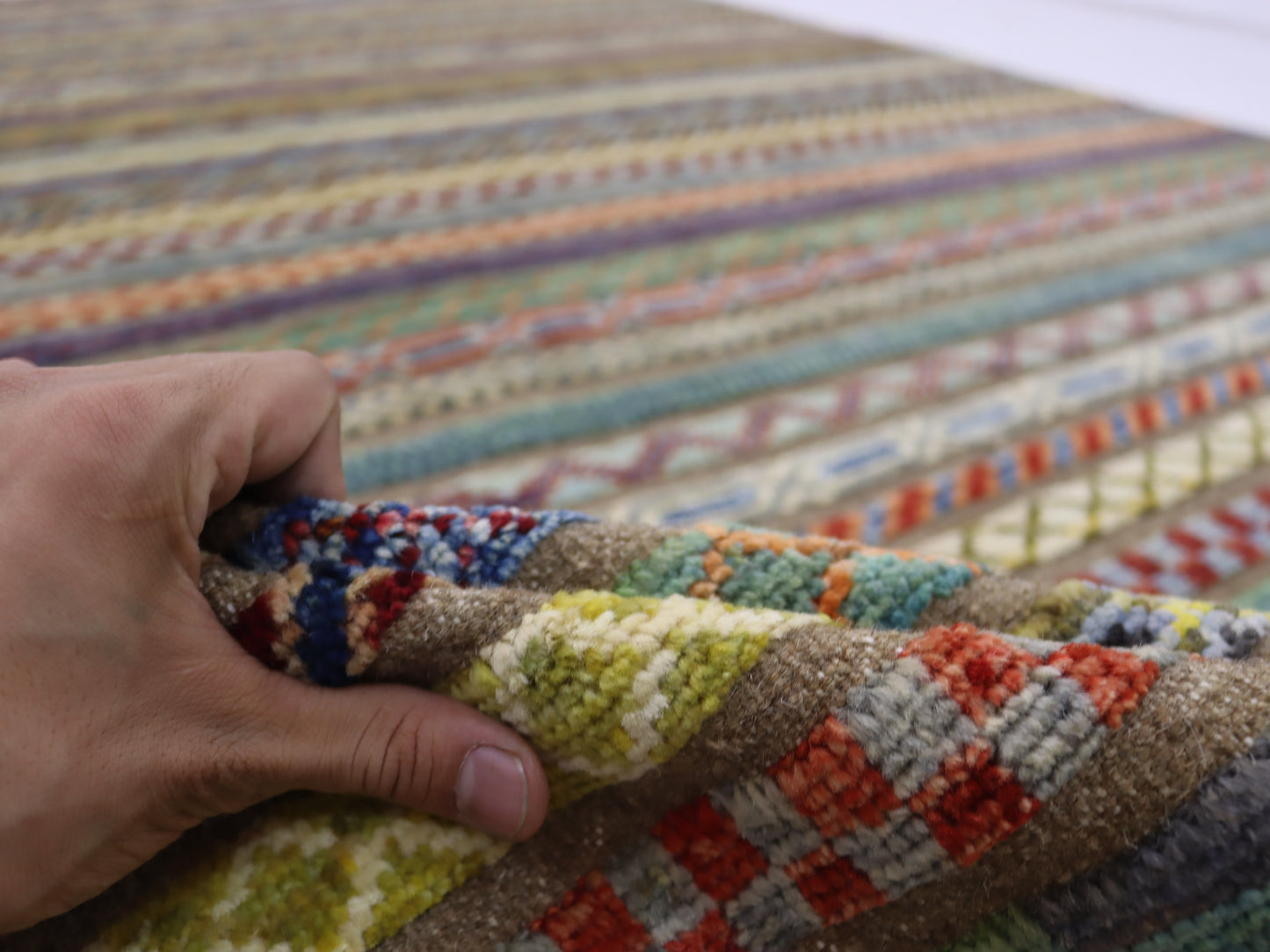 7x10 ft Afghan hand knotted berjista chobi rugs