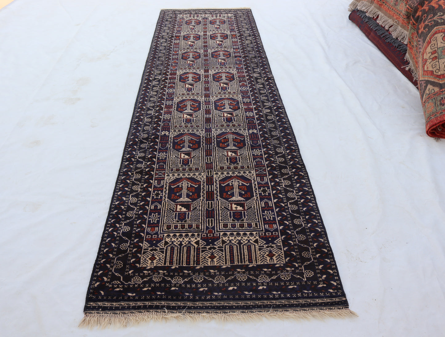 3x10 ft Antique Balu chi Hand knotted Rug,afghan baluchi runner rug , one of kind rug,