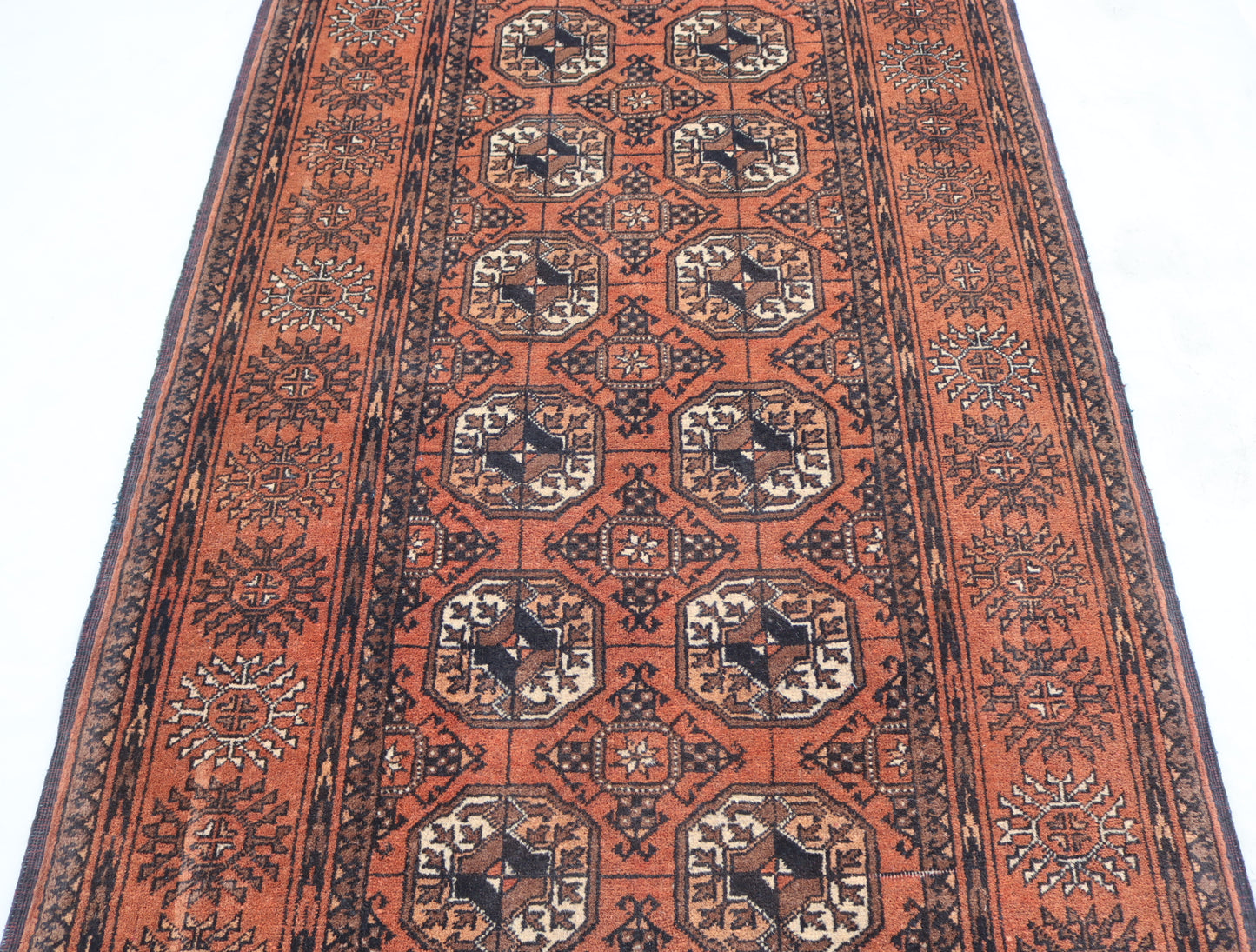 3x11 ft 1920s Antique Tekke Ahal Runner , Collectors Piece Red Vintage Ersari Rug, Afghan Oriental Turkmen Rug, One of Kind Hallway Rug