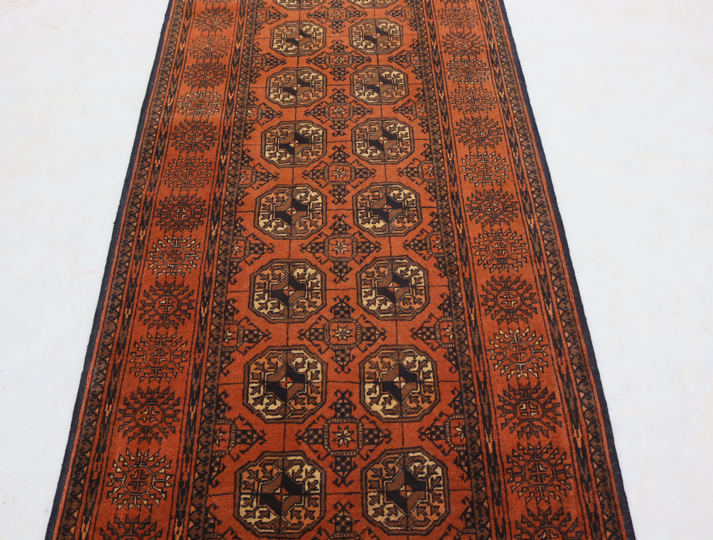 3x12 ft 1920s Antique Tekke Ahal Runner , Collectors Piece Red Vintage Ersari Rug, Afghan Oriental Turkmen Rug, One of Kind Hallway Rug
