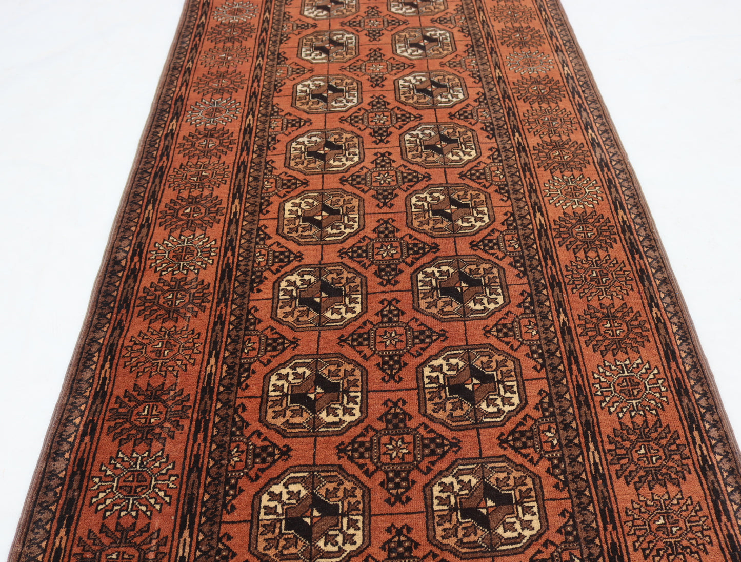 3x11 ft 1920s Antique Tekke Ahal Runner , Collectors Piece Red Vintage Ersari Rug, Afghan Oriental Turkmen Rug, One of Kind Hallway Rug