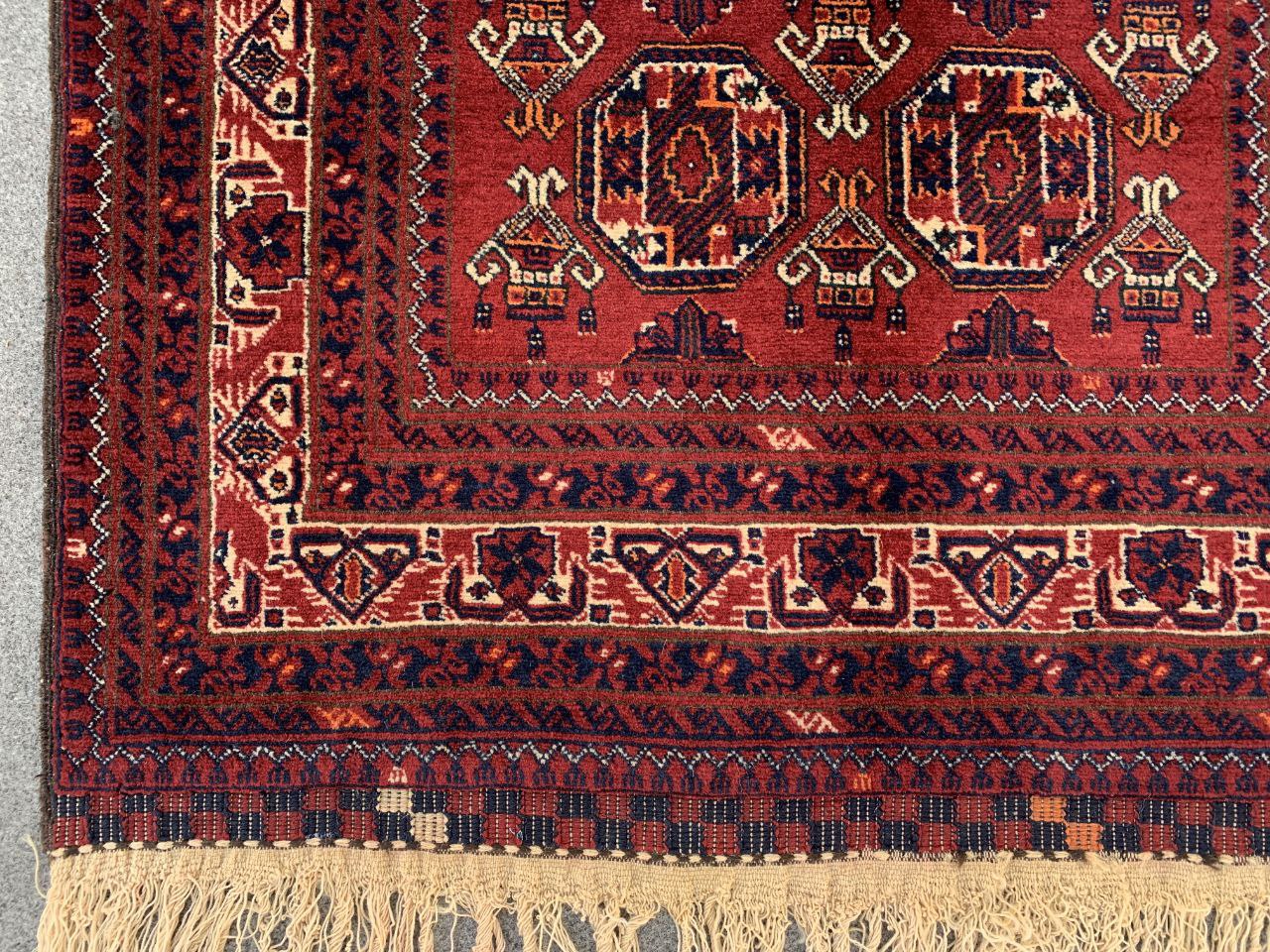 3x9 ft Afghan Handmade Vintage Kunduzi Runner Rug