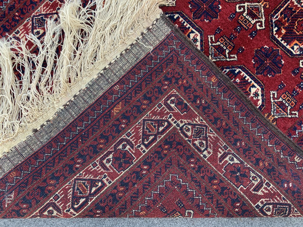 3x9 ft Afghan Handmade Vintage Kunduzi Runner Rug