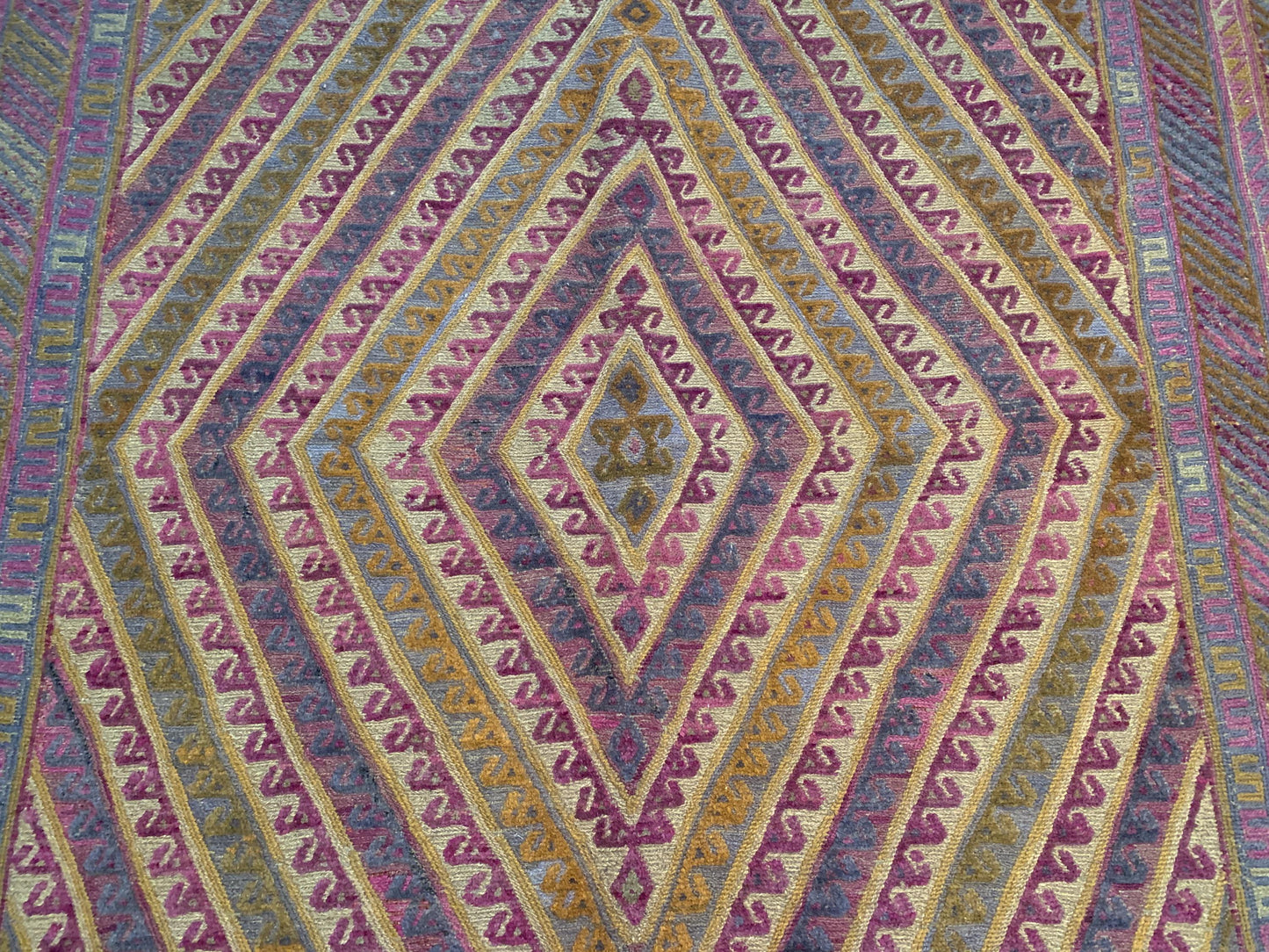 Vintage Afghan Kilim 6x9 ft Hand Knotted Mashwani Kilim Rug
