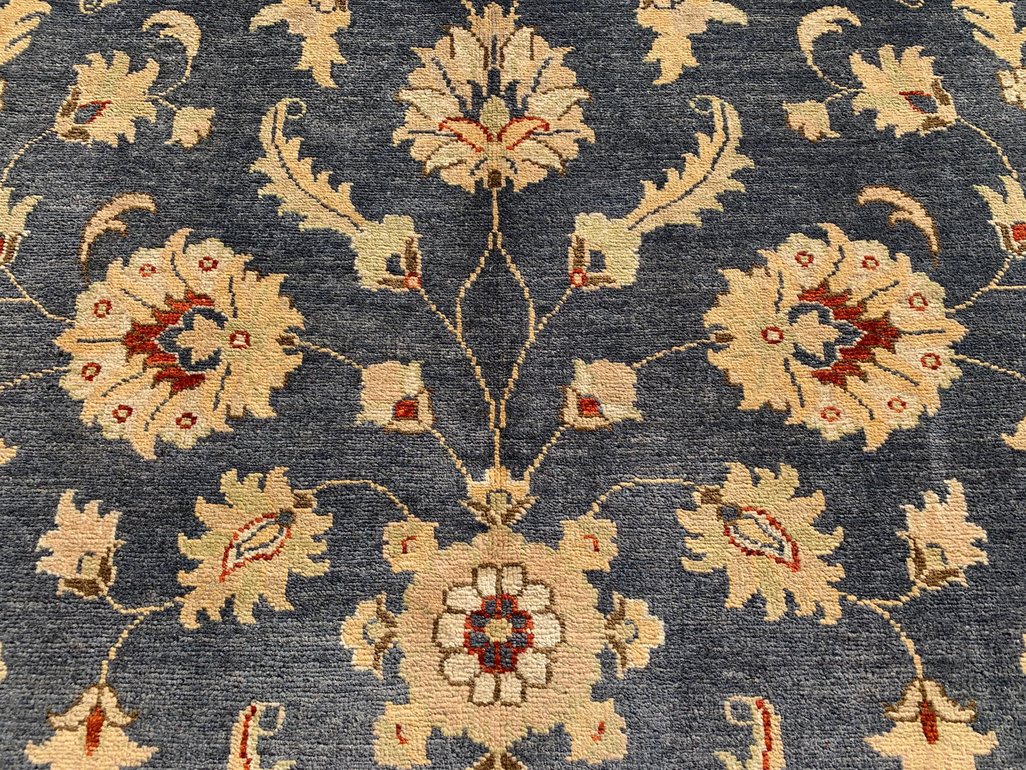 Grey Beige Chobi Rug 5x8 ft Handmade Afghan Chobi Rug