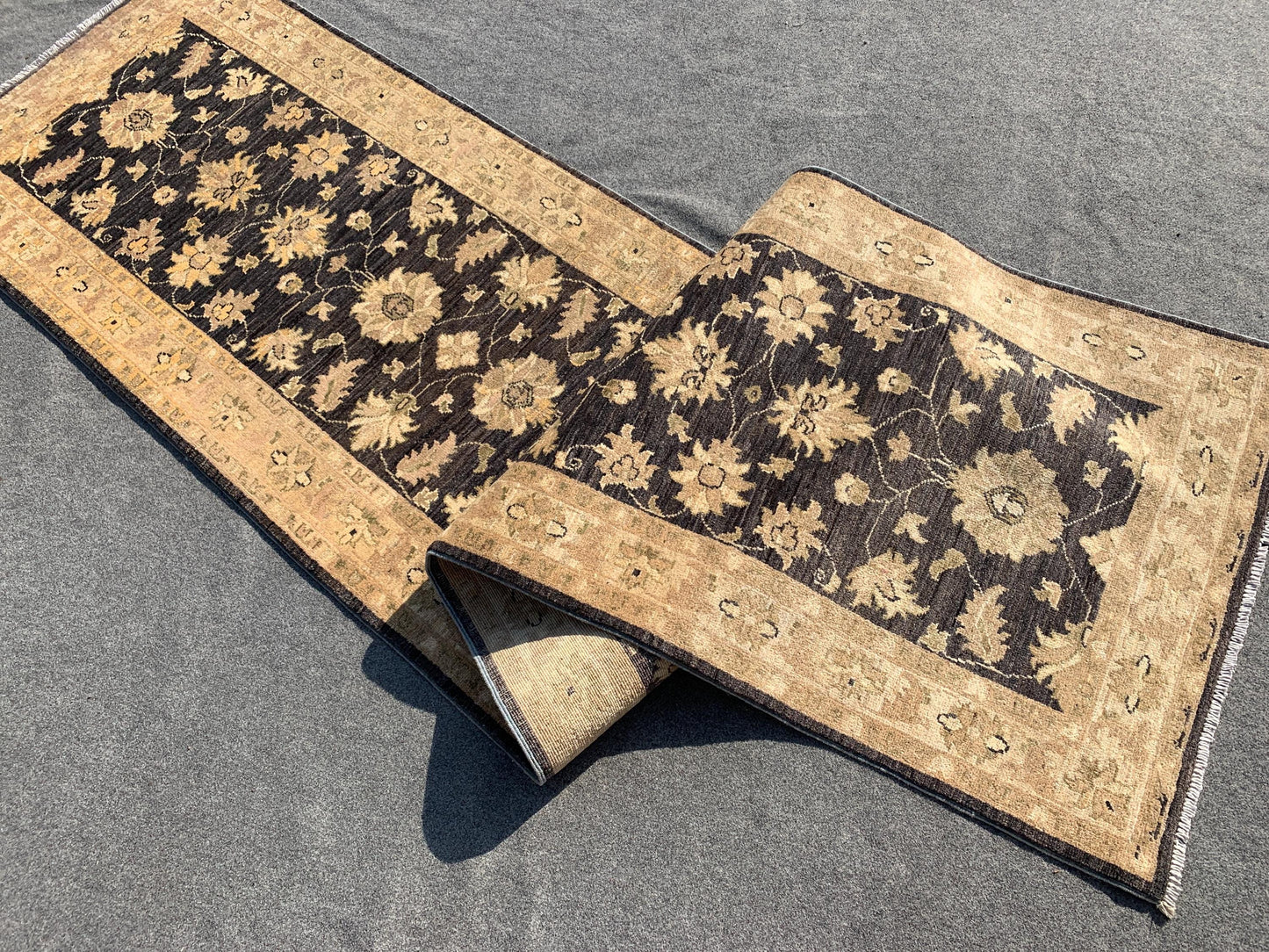 Afghan Runner Rug 3x11 ft Handmade Turkmen Rug Floral Chobi Rug Oriental Wool Rug Natural dyes Rug 80x320 cm Hallway Runner Rug Kitchen Rug.