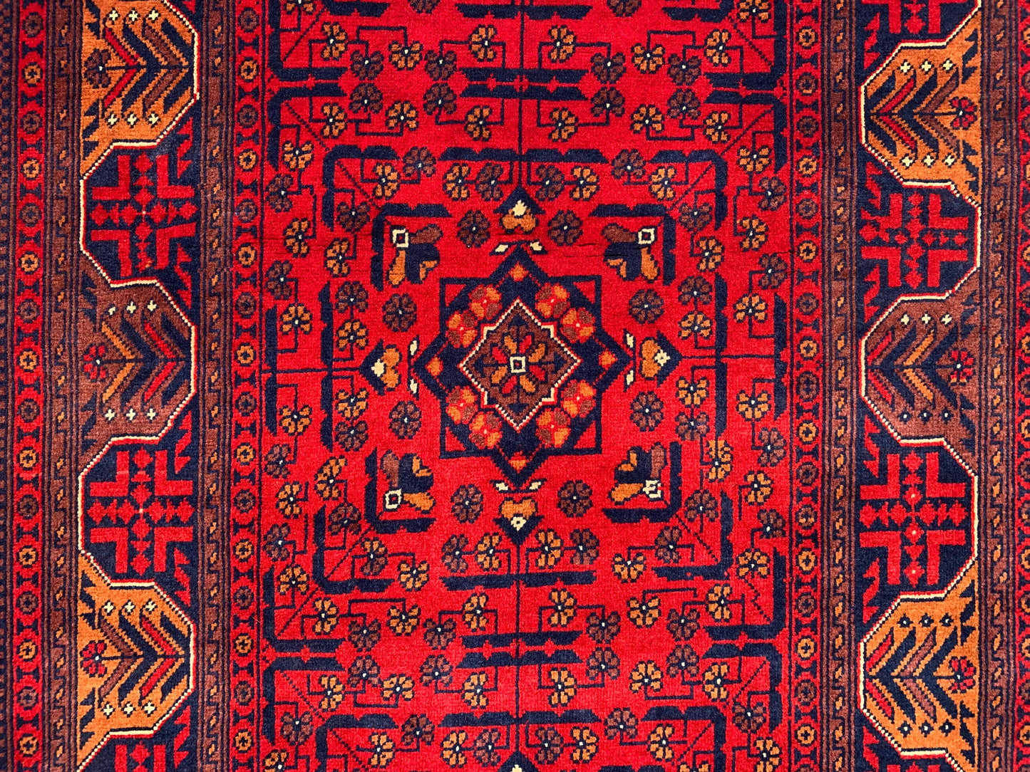 3x9 ft Red RunnerTurkmen Bukhara Rug
