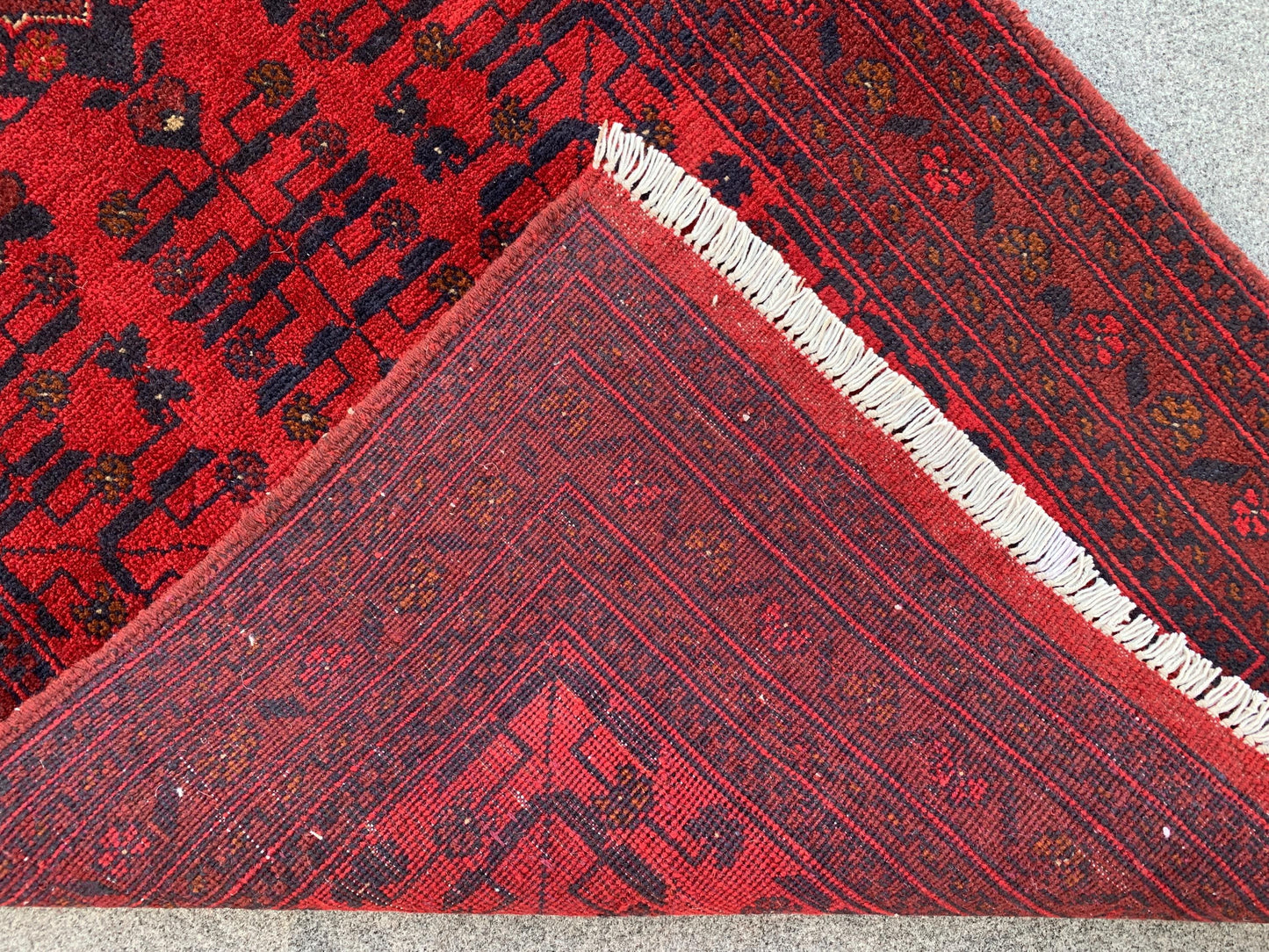 3x4 ft Afghan Handmade Rug Vintage Bukhara Bukhara design