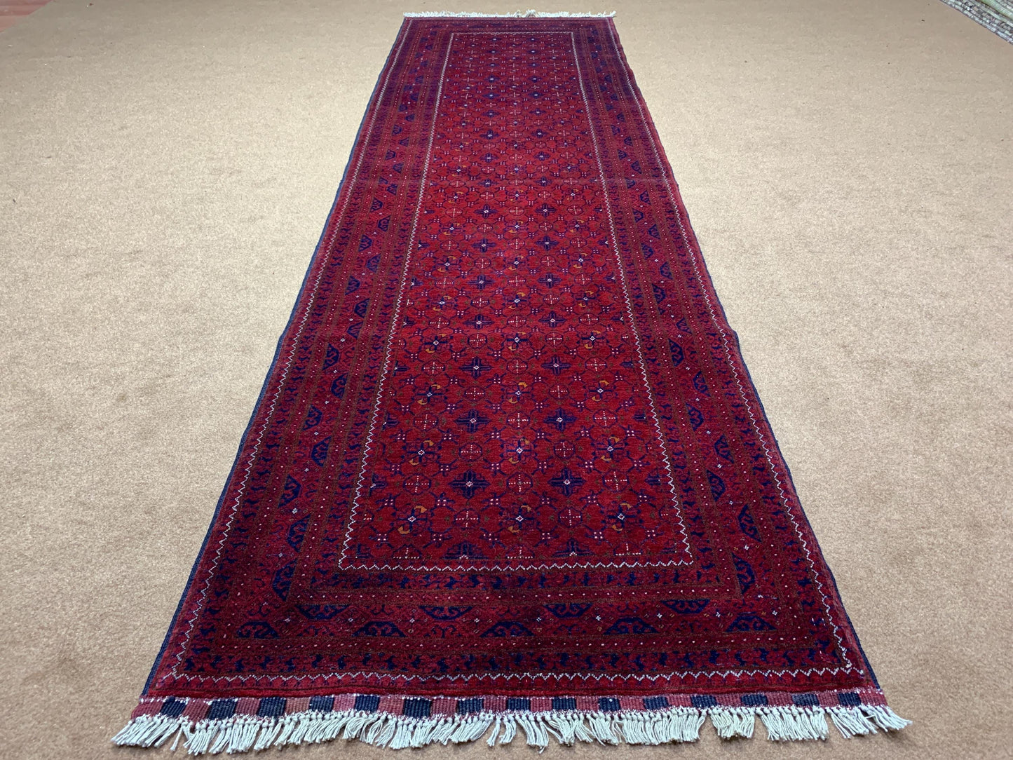 3x9 Red Runner Mowri Design rug
