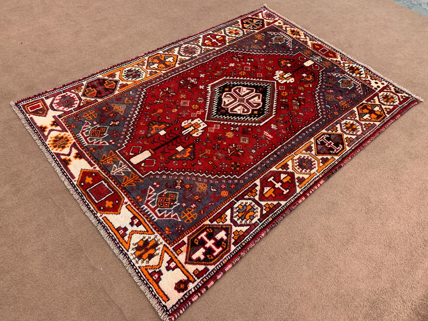 4x5 ft Afghan Caucasian Rug
