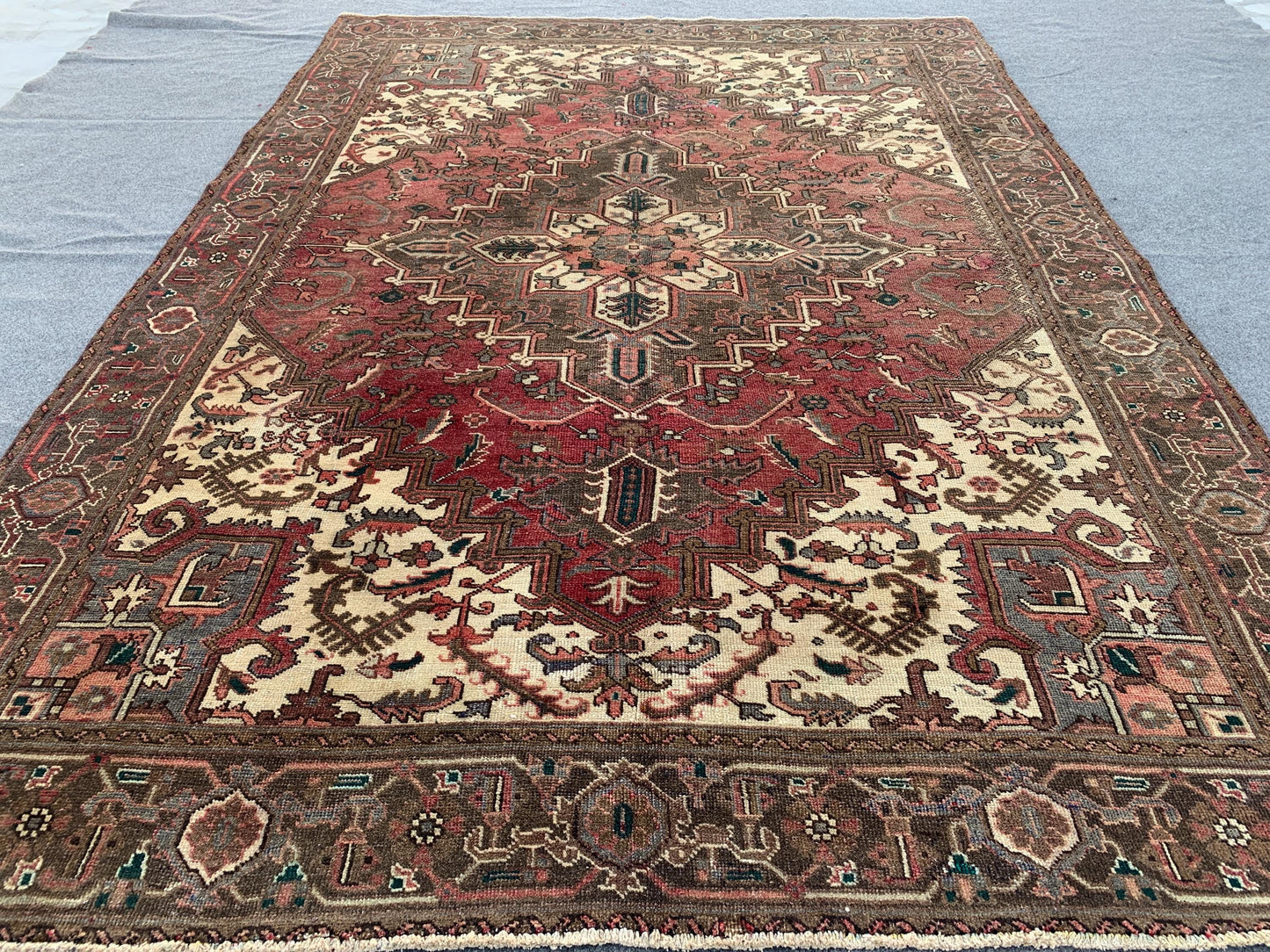 Antique Tabriz Rug 7x10 ft Oriental Wool Rug