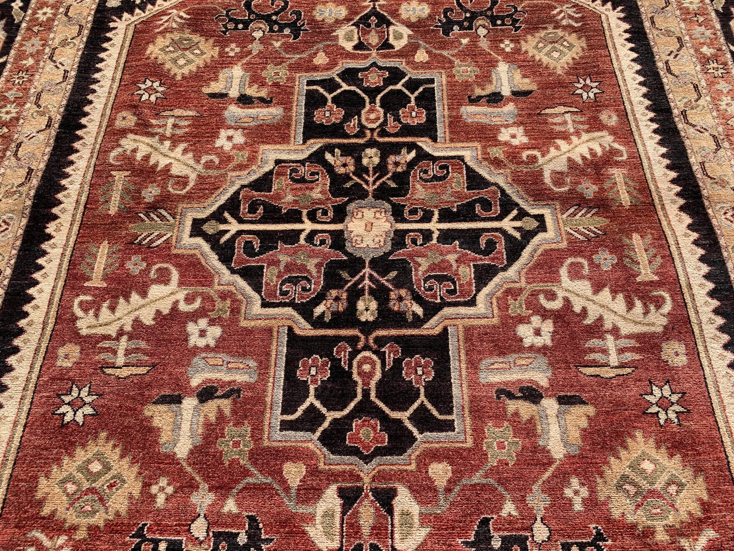 Handmade Afghan Rug 8x13 ft Tabriz design Chobi Rug Natural Dyes Rug