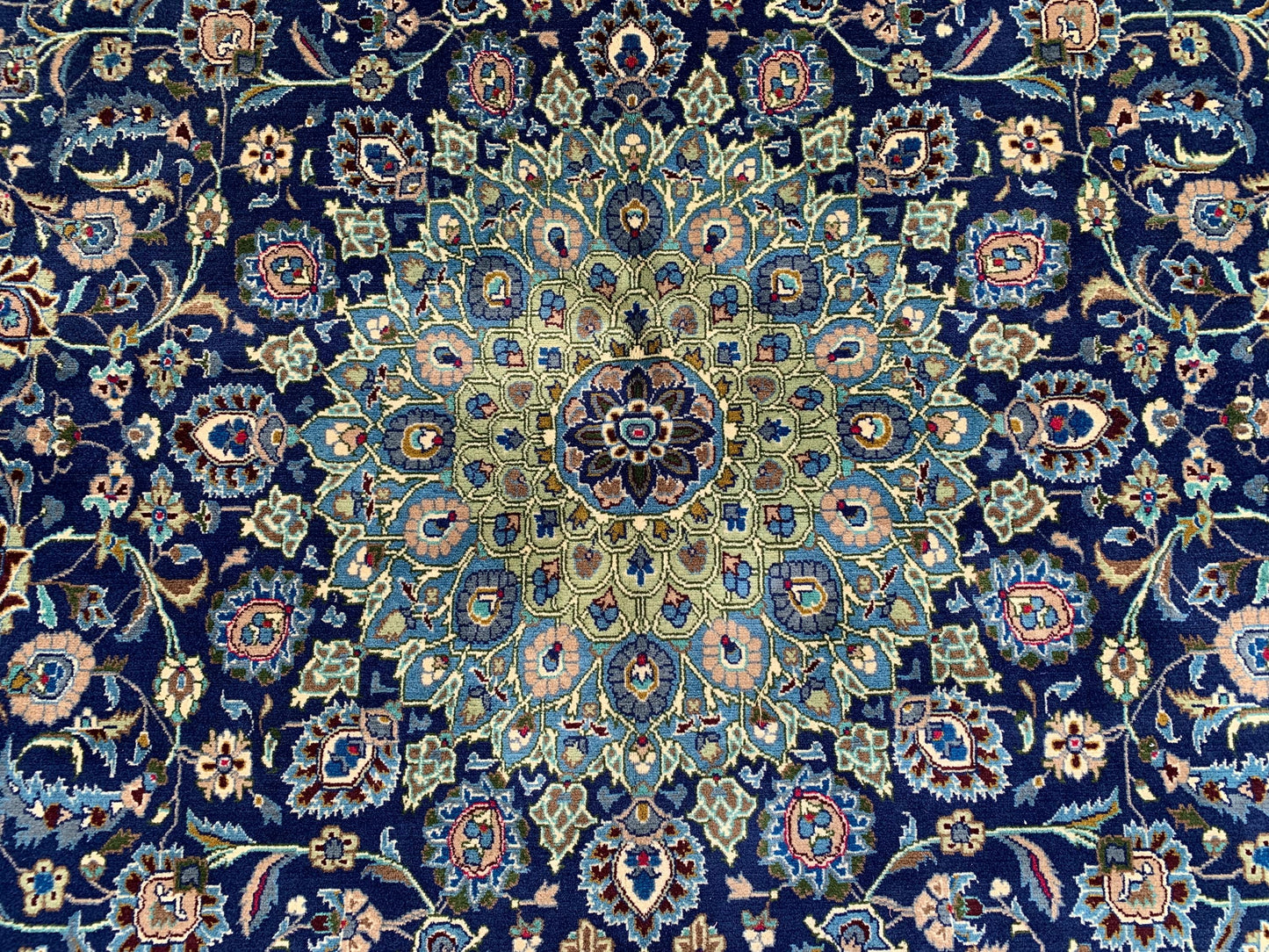 Large Navy Blue Rug 10x13 ft Handmade Afghan Wool Rug High Quality Rug