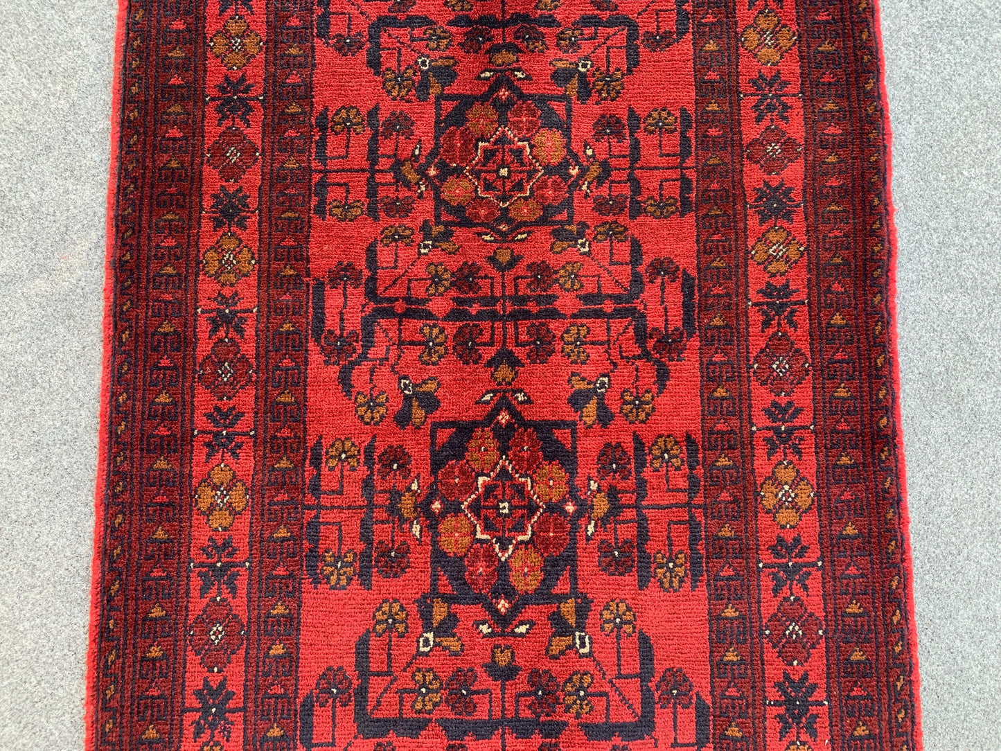 Afghan Handmade Rug Vintage Bukhara Rug 3x4 ft Khal Muhammadi design Bukhara Rug, Tribal Wool Area Rug Oriental Rug Bedroom Rug Kitchen Rug.