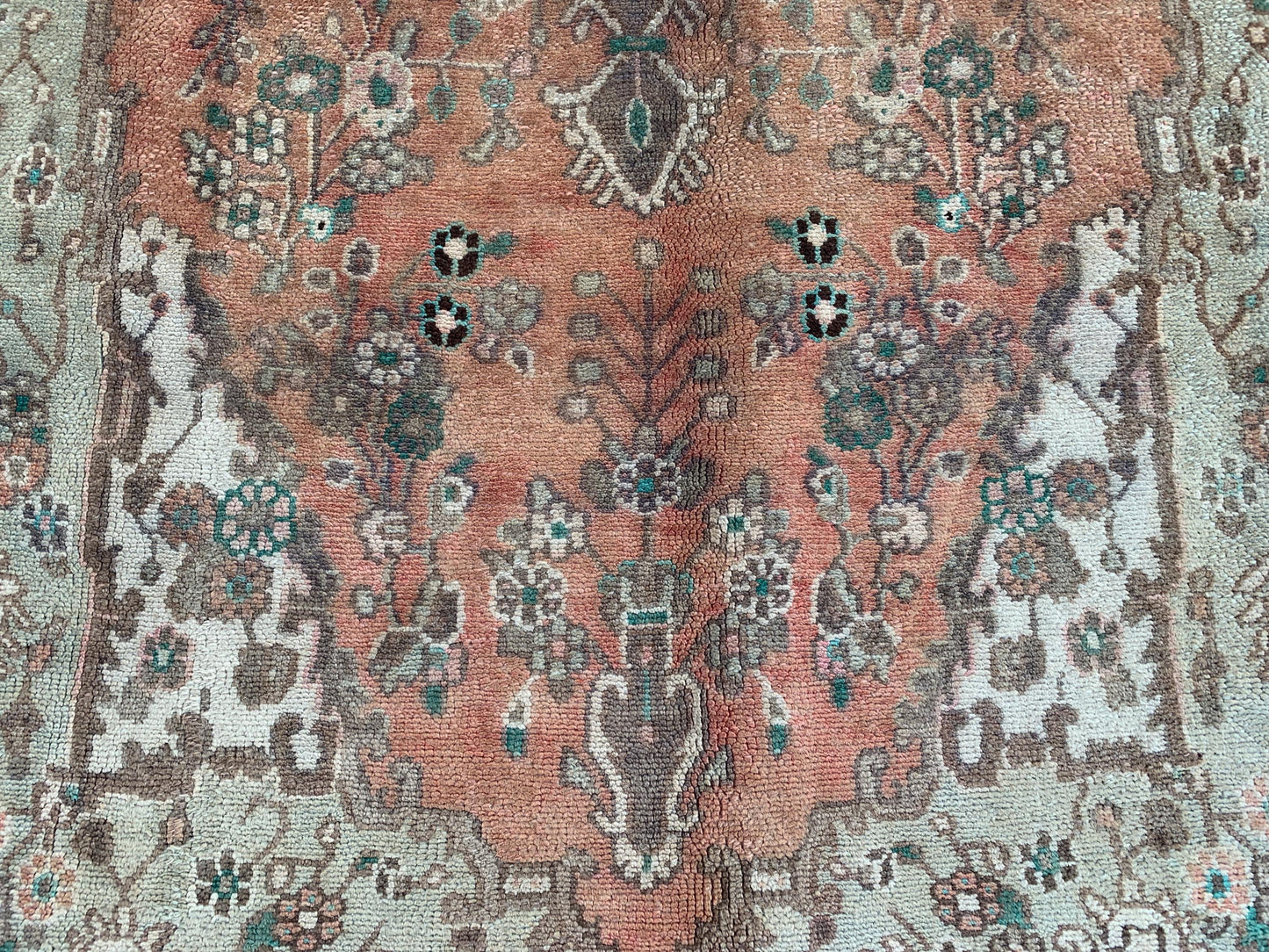 Antique Afghan Rug 6x10 Handmade Wool Rug