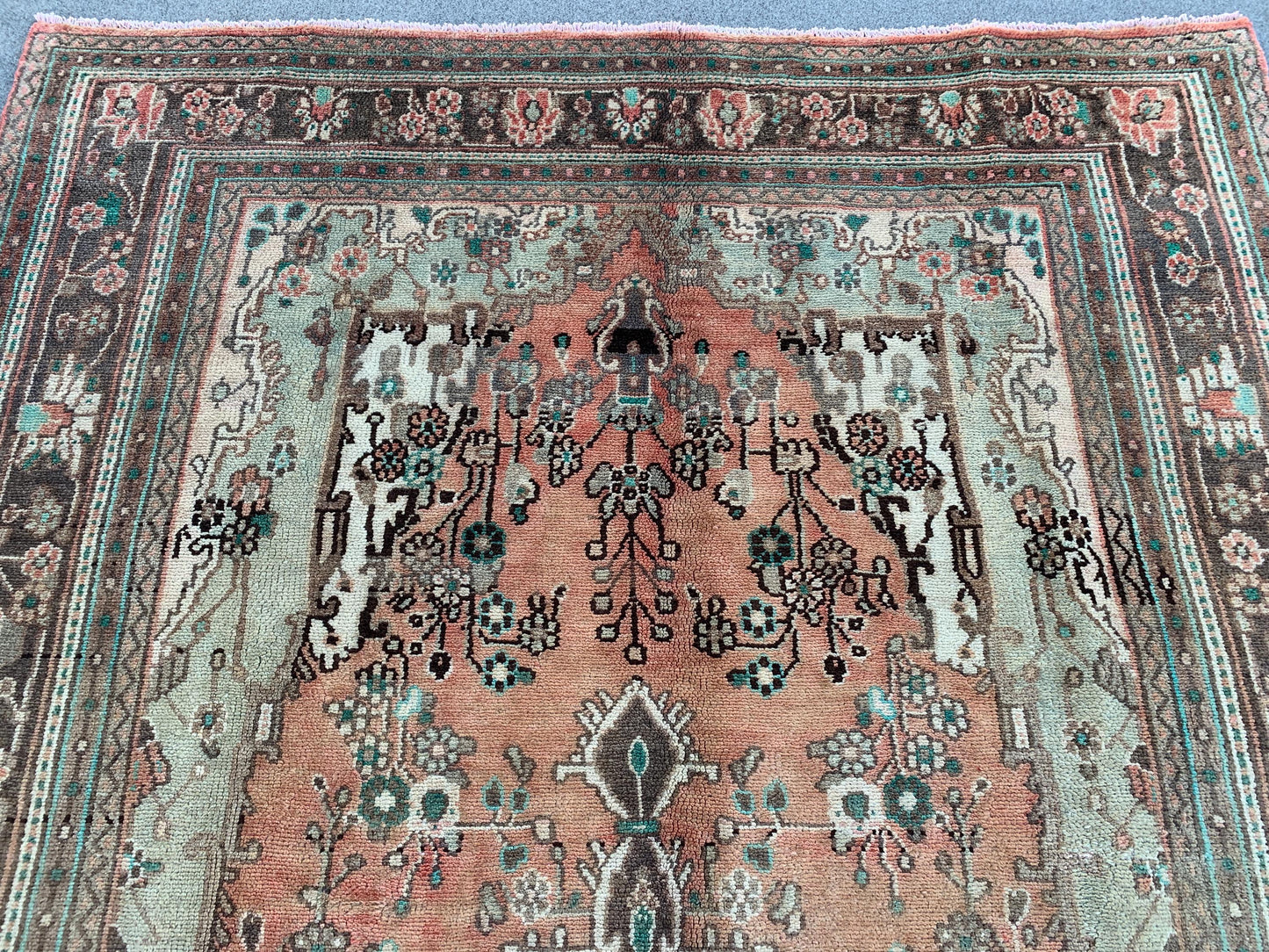 Antique Afghan Rug 6x10 Handmade Wool Rug