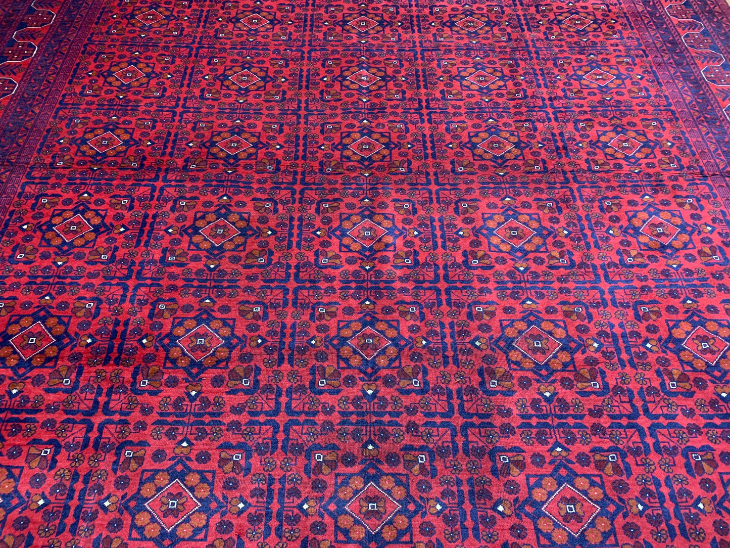 Large Afghan Rug 10x15 ft Khamyab Handmade Wool Rug,