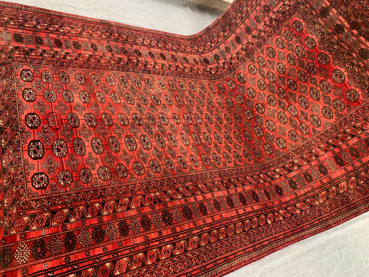 Antique Mowri Rug 7x10 Handmade Afghan Famous Turkmen Wool Rug