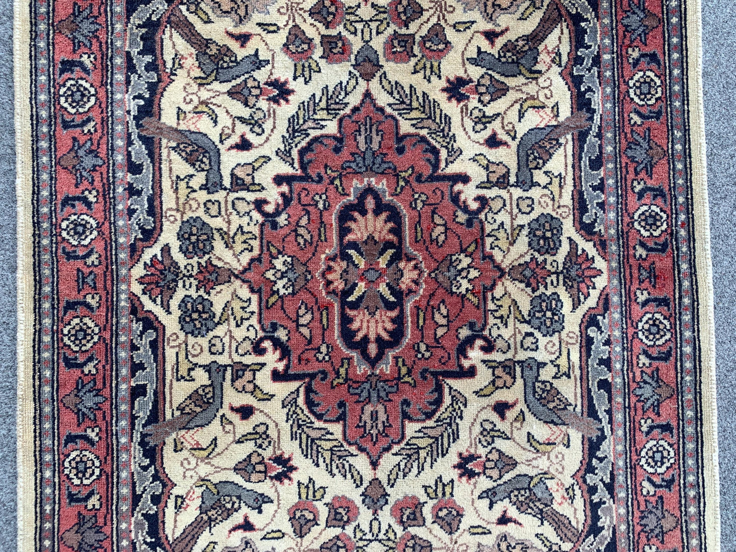 Animal Hunting Scene Rug, Small Pictorial Vintage Rug, Hand Knotted Wool Rug, Turkish design Rug, Home Decor Bedroom Rug Entryway Rug 2x3 ft