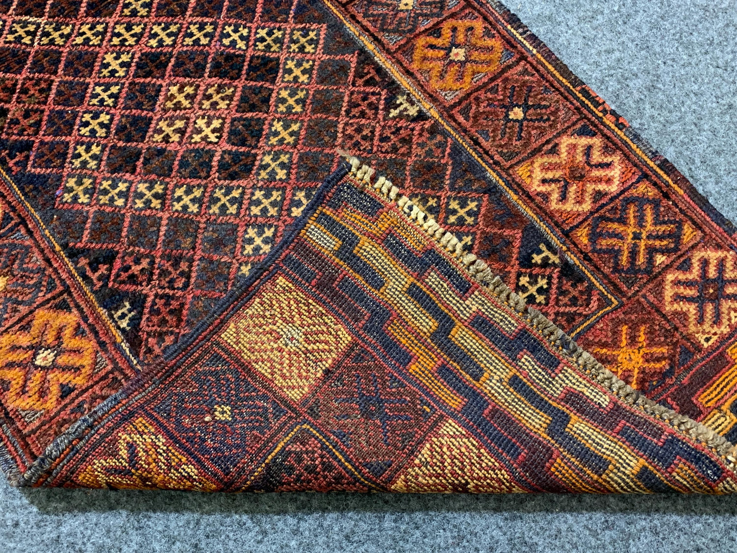 Vintage Geometric Rug, Mashwani Runner Kilim Rug, Afghan Handmade Rug, Herati Wool Rug, One of a kind Antique Rug, Hallway Runner Rug 2x9 ft