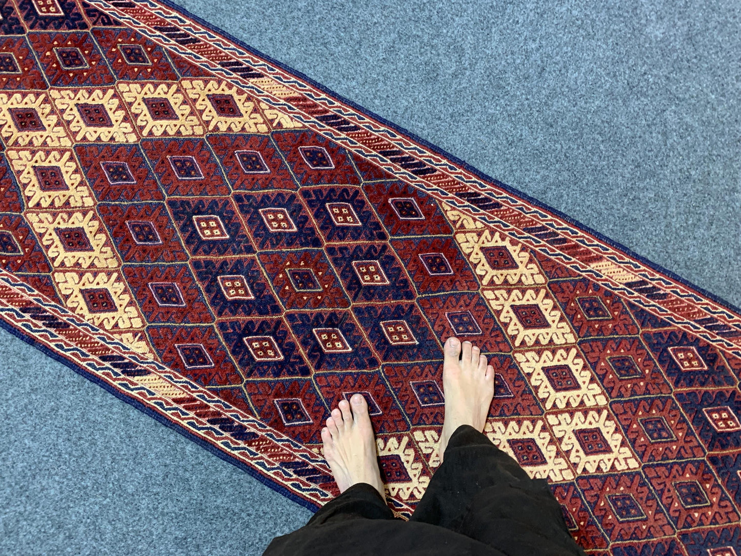 Vintage Mashwani Runner Kilim Rug Afghan Handmade Wool Rug, Herati Mashwani Rug One of a kind Antique Rug, Bedroom Hallway Runner Rug 3x9 ft