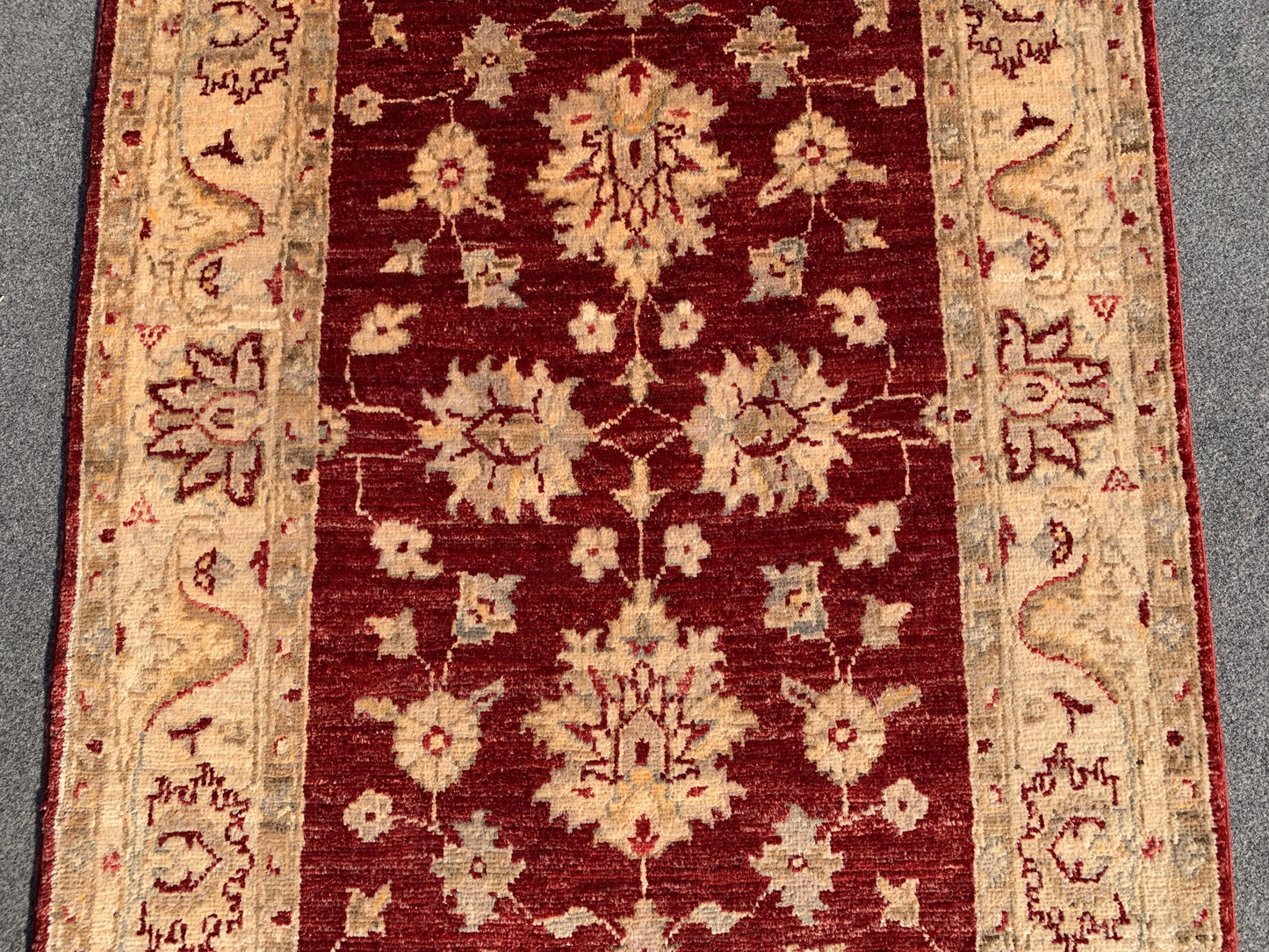 3x9 ft Red Beige Afghan Runner Rug, Famous Turkmen Handmade Wool Rug, Afghan Chobi Rug, Natural dyes Rug, Home Decor Rug Hallway Runner Rug.