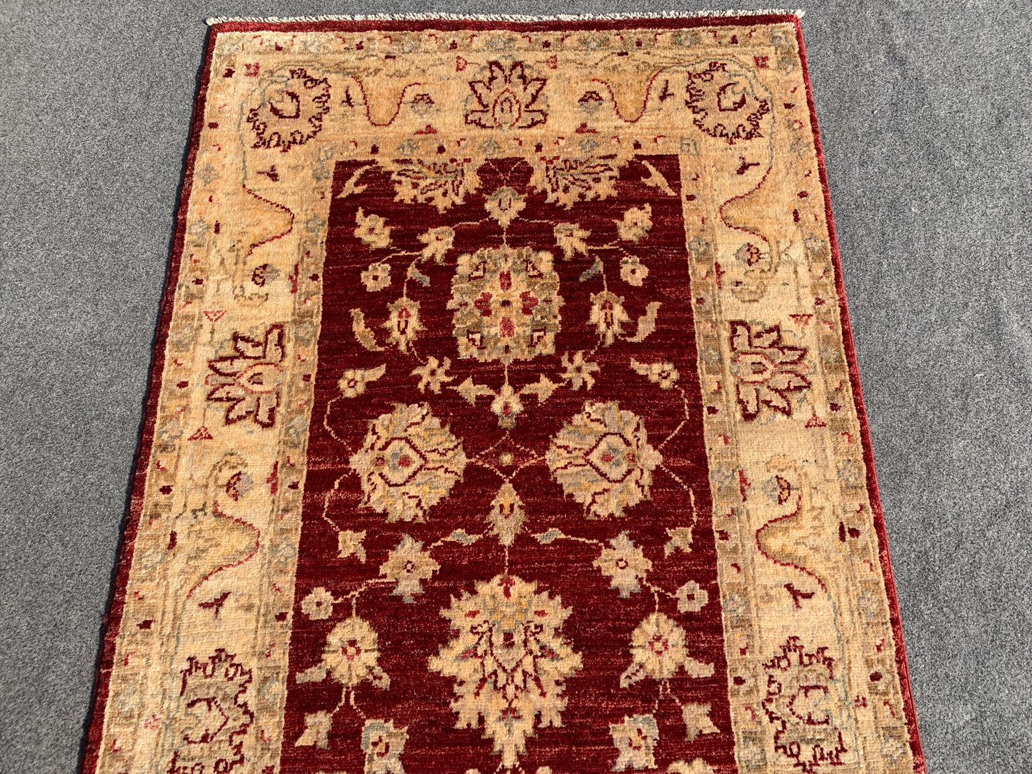 3x9 ft Red Beige Afghan Runner Rug, Famous Turkmen Handmade Wool Rug, Afghan Chobi Rug, Natural dyes Rug, Home Decor Rug Hallway Runner Rug.