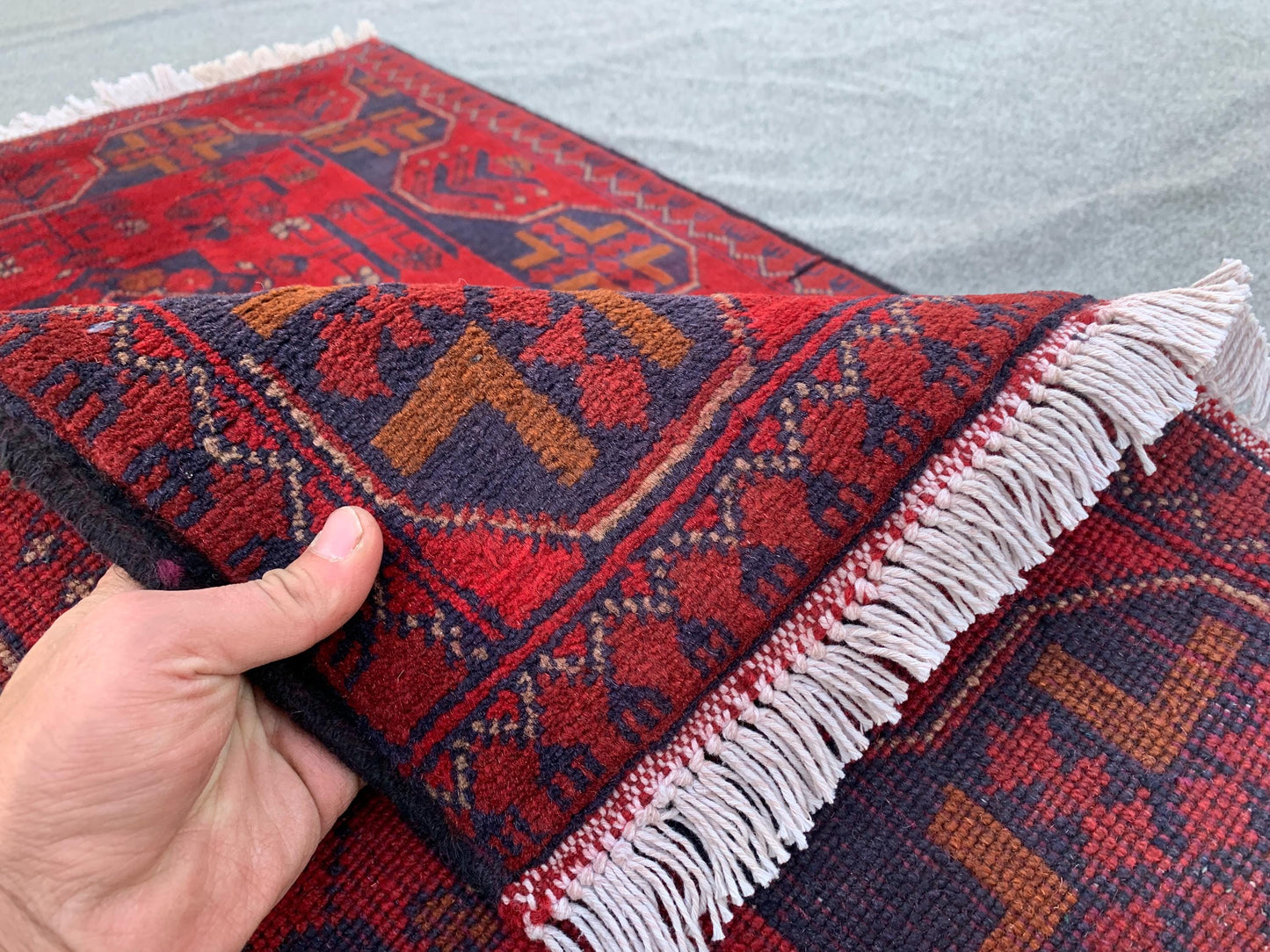 Afghan Bukhara design Rug, Afghan Handmade Rug, Khal Mohammadi Rug, Oriental Wool Rug, Home Decor Rug, Rugs for Kitchen Bedroom Rug 3x4 ft