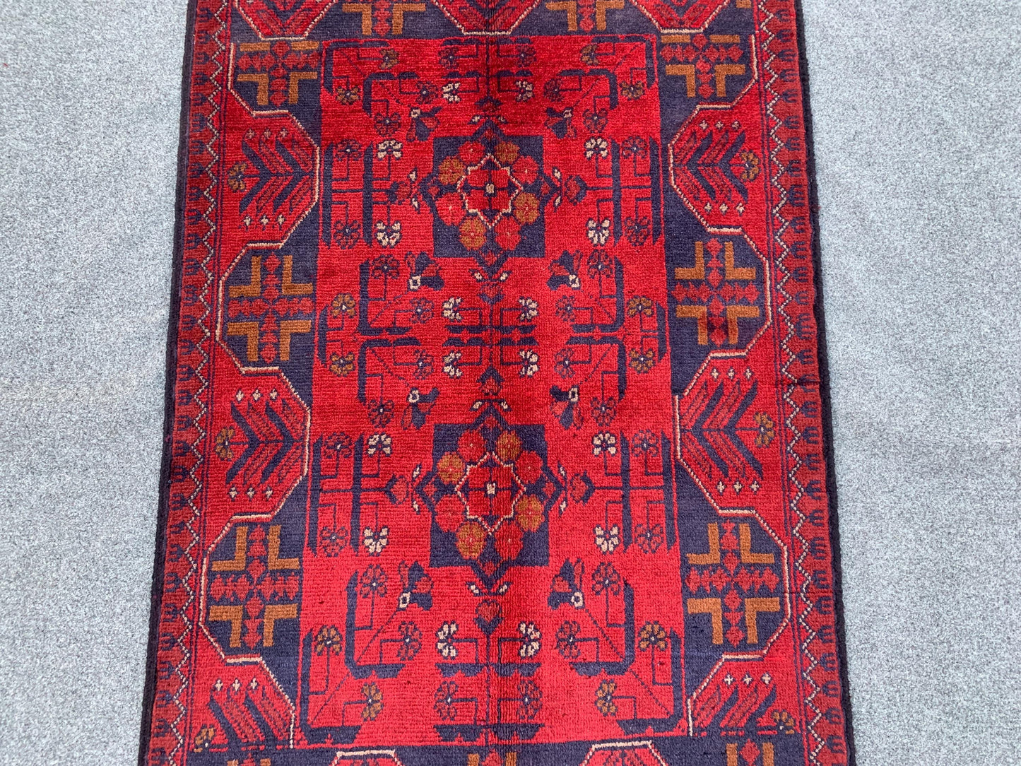 Afghan Bukhara design Rug, Afghan Handmade Rug, Khal Mohammadi Rug, Oriental Wool Rug, Home Decor Rug, Rugs for Kitchen Bedroom Rug 3x4 ft
