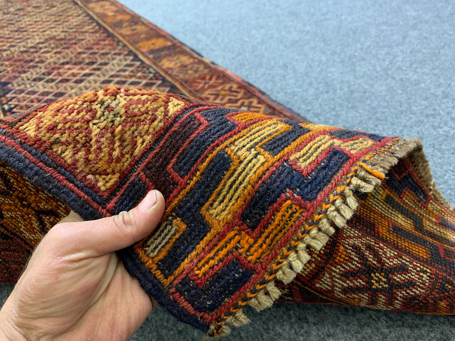 Vintage Geometric Rug, Mashwani Runner Kilim Rug, Afghan Handmade Rug, Herati Wool Rug, One of a kind Antique Rug, Hallway Runner Rug 2x9 ft
