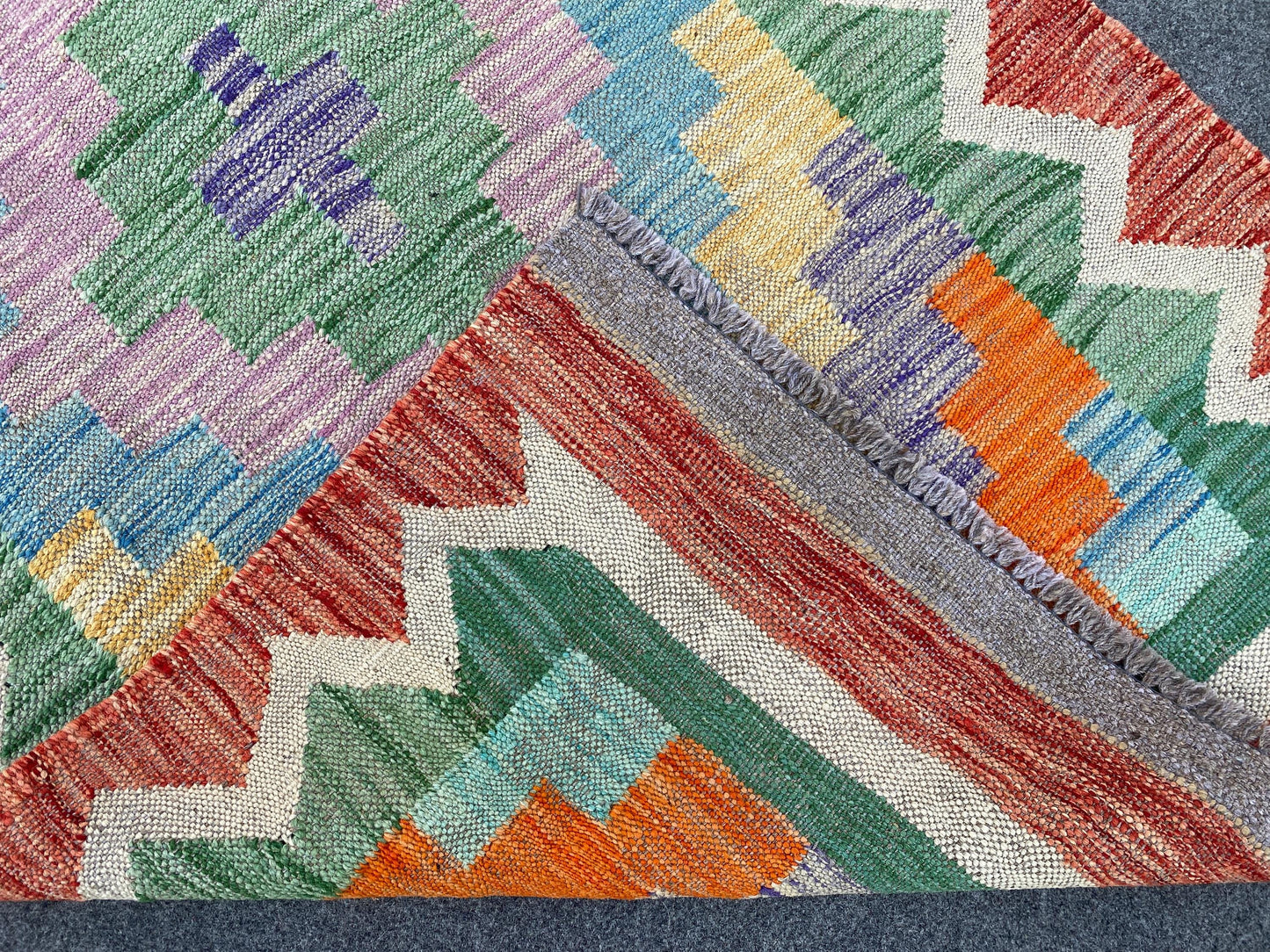 Maimana Runner sumak Kilim Rug 3x13 ft Afghan Hand woven Kilim Rug, Geometric Kilim Rug, Modern Art Rug, Home Decor Rug, Hallway Runner Rug.